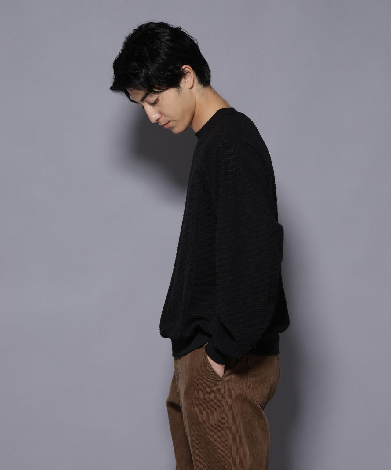 NORMANBROS別注 ワッフルフリース 長袖