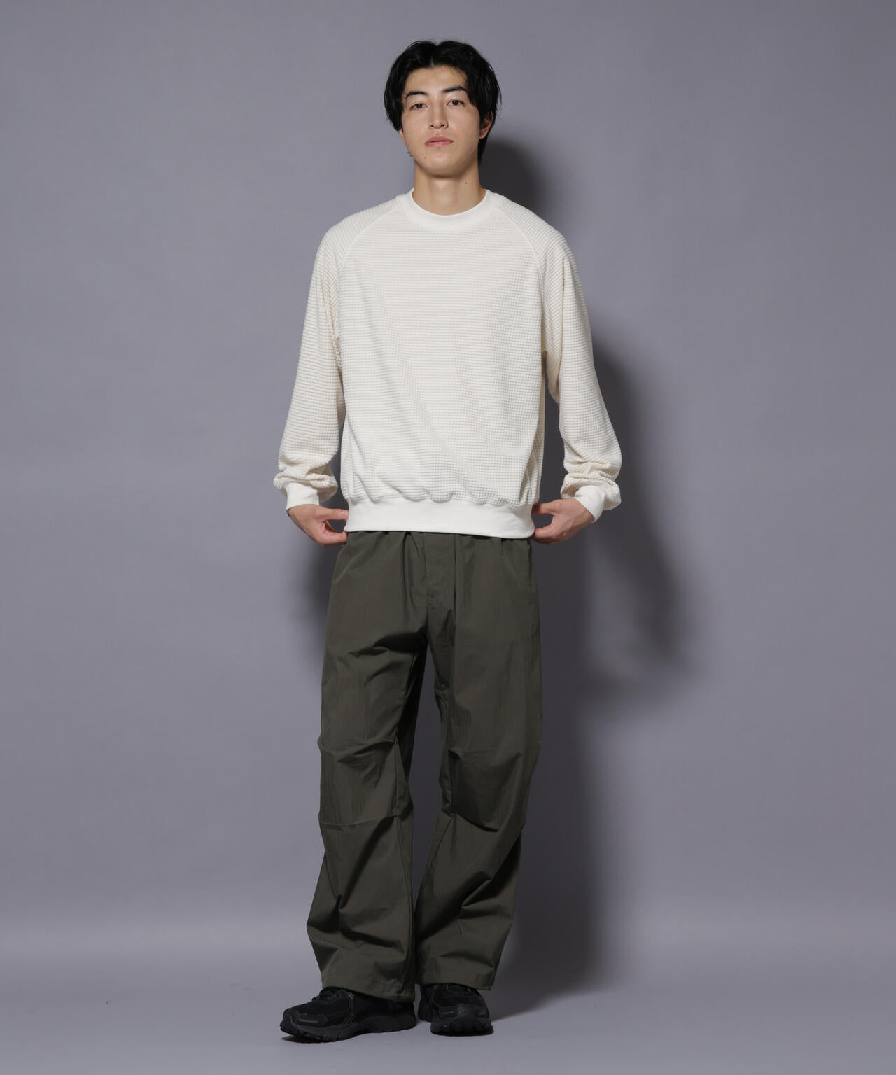 NORMANBROS別注 ワッフルフリース 長袖