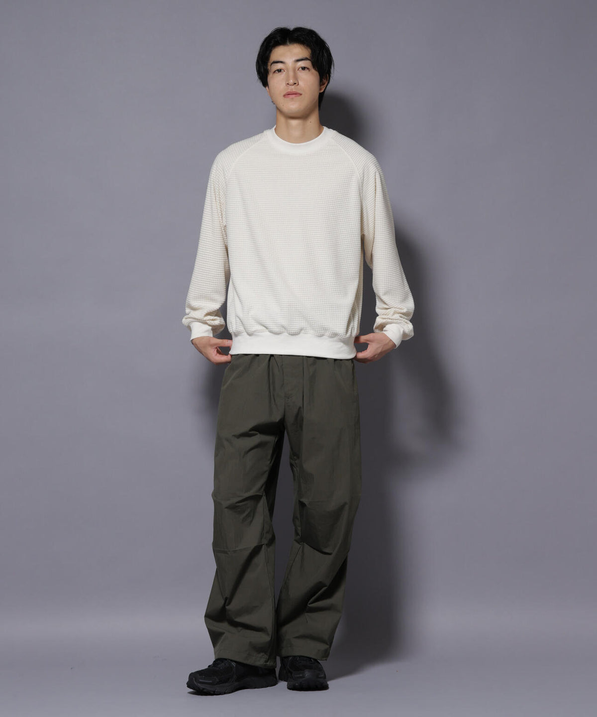 NORMANBROS別注 ワッフルフリース 長袖