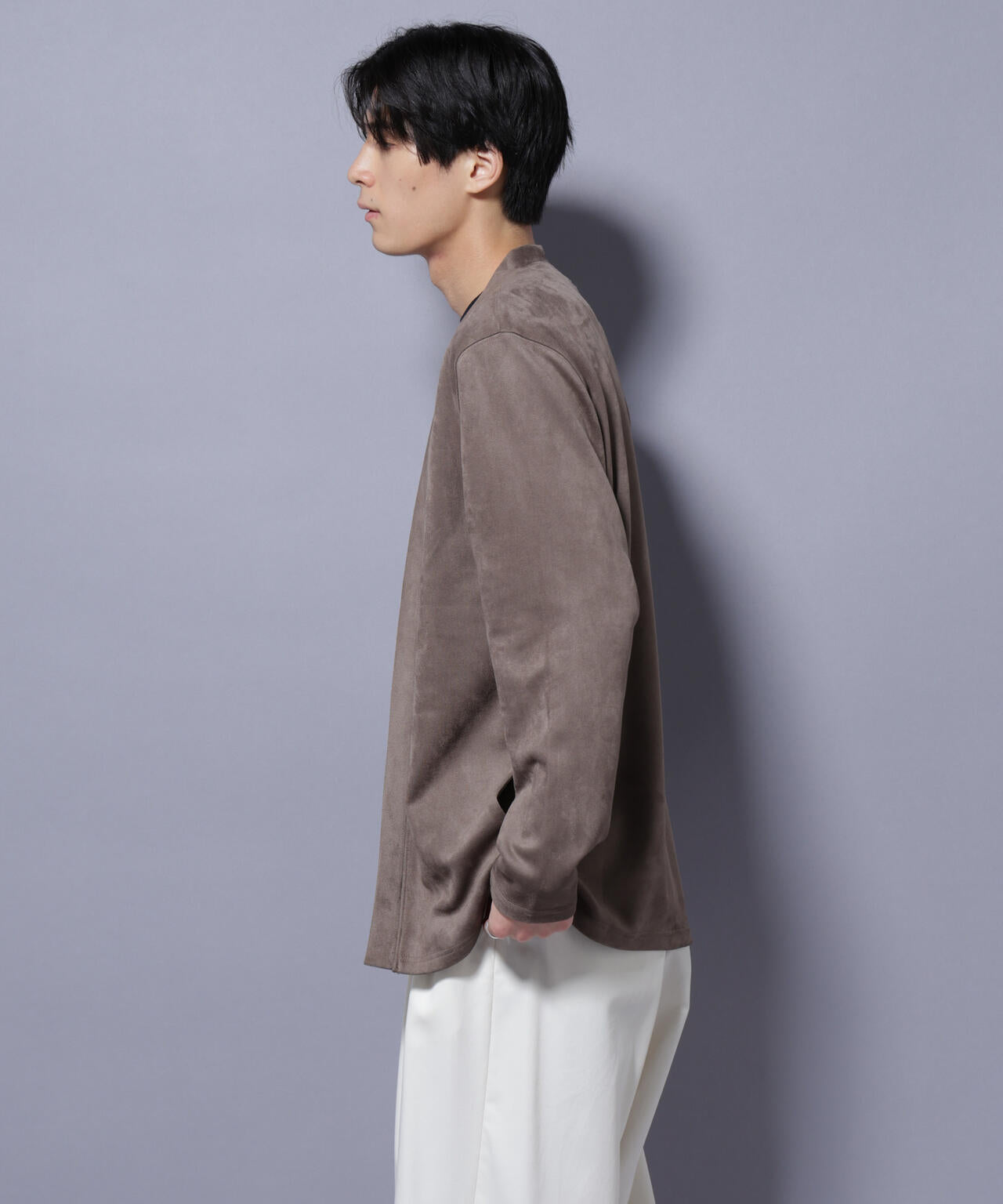 フェイクスエードトッパーカーディガン