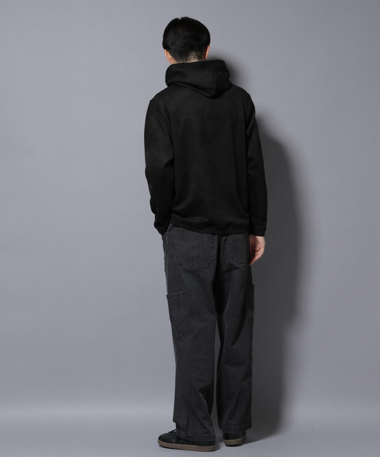 フェイクスエードフーディー 長袖