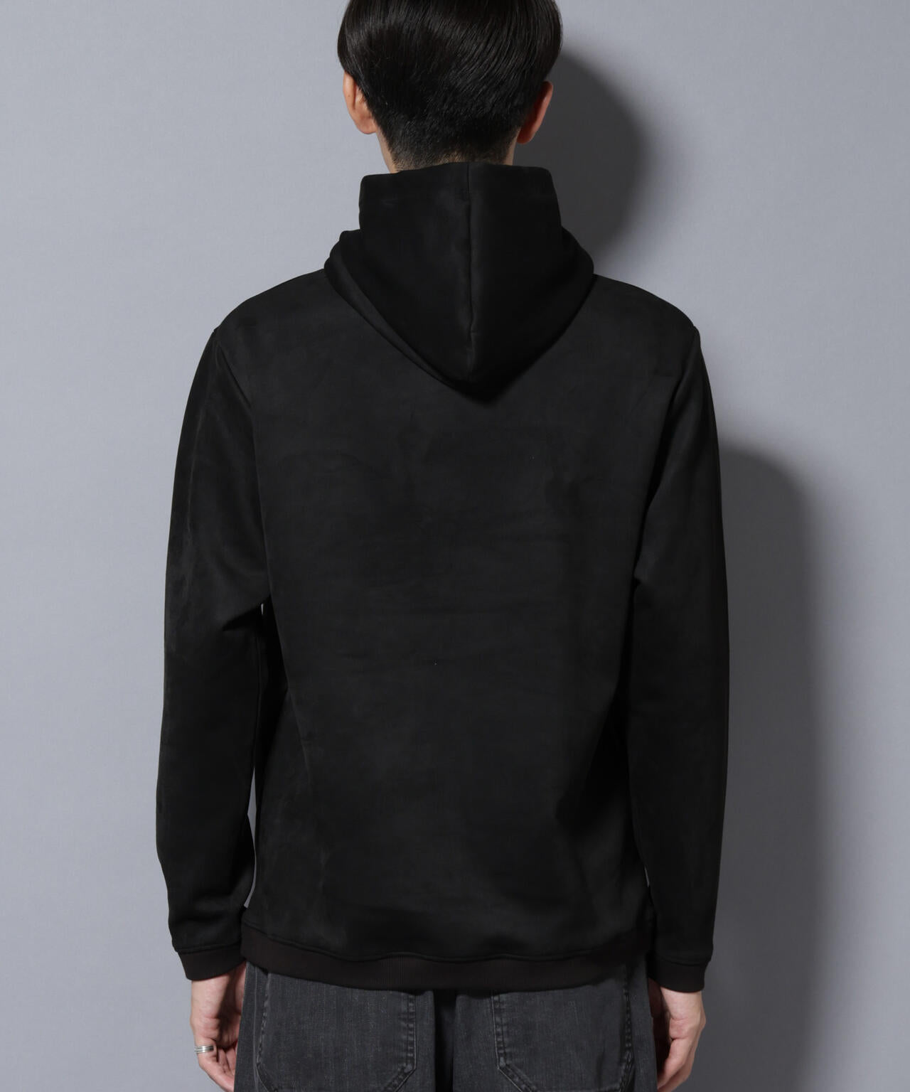 フェイクスエードフーディー 長袖