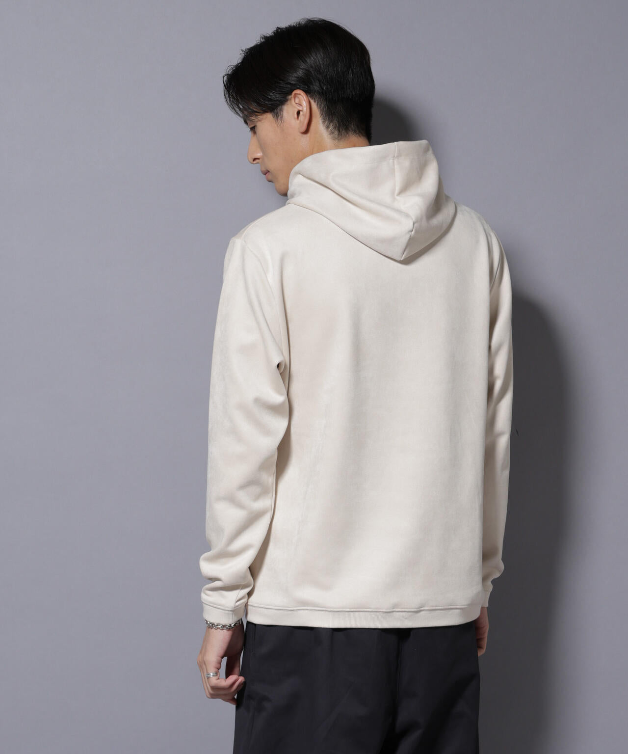 フェイクスエードフーディー 長袖