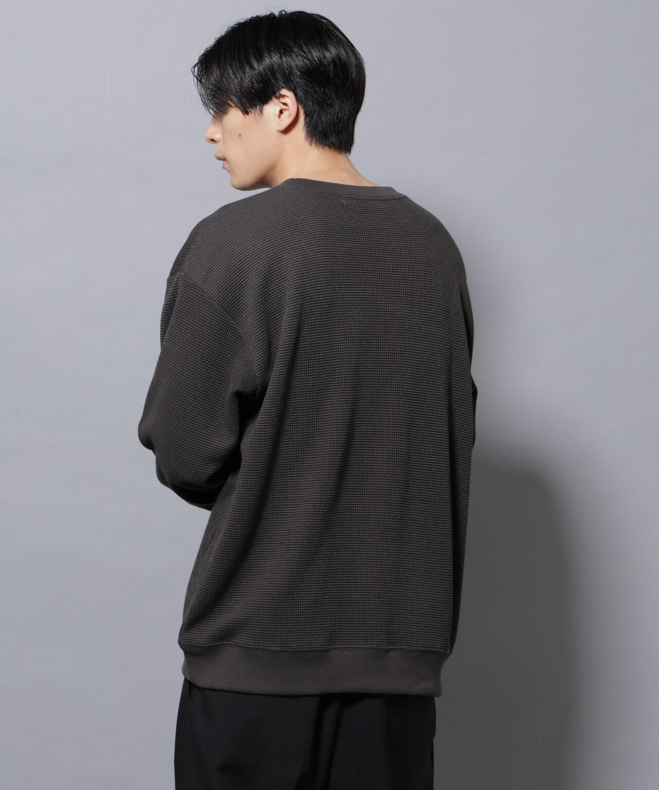 テックワッフルクルーネックTシャツ
