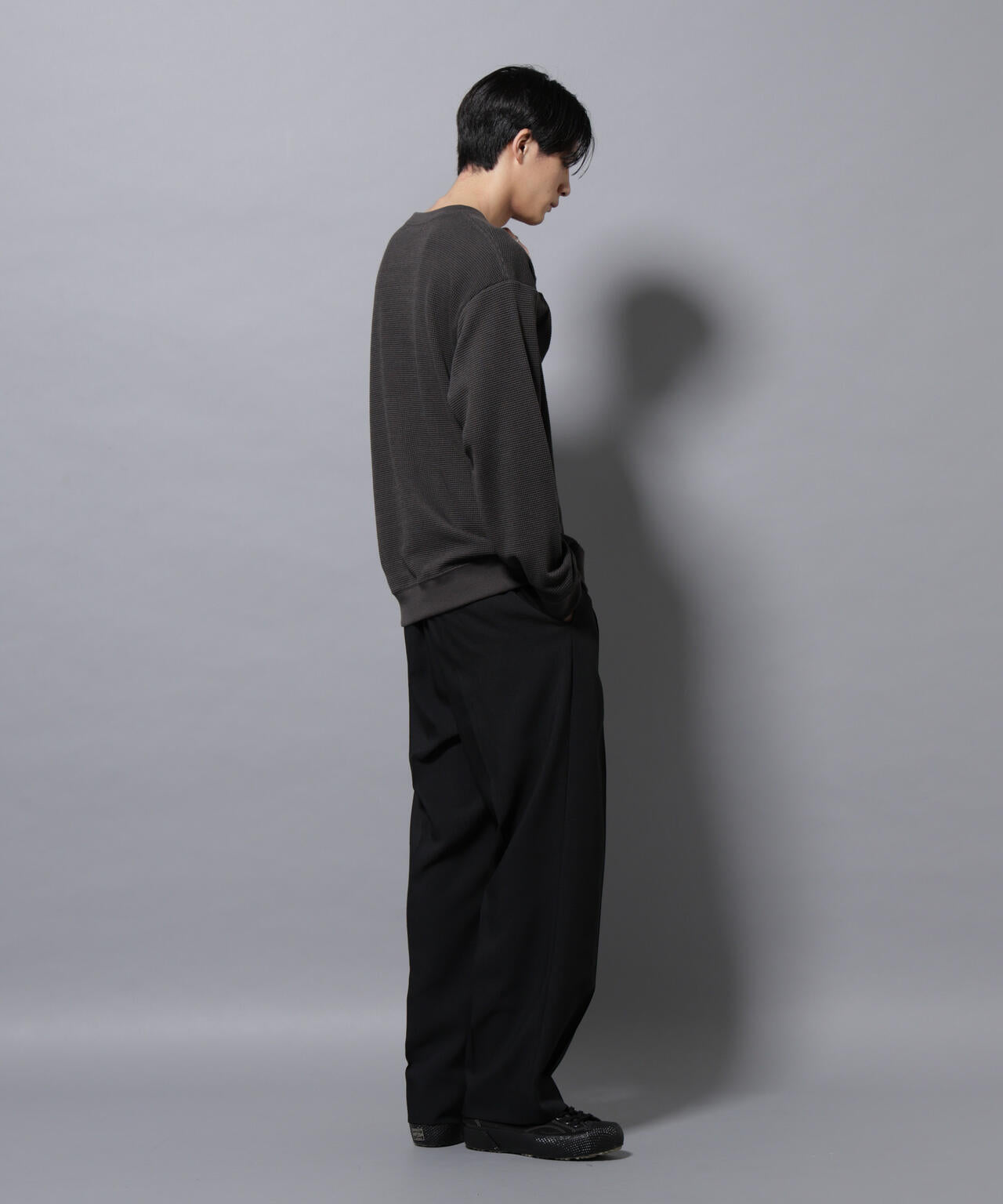 テックワッフルクルーネックTシャツ