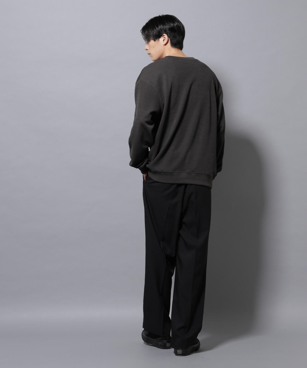 テックワッフルクルーネックTシャツ