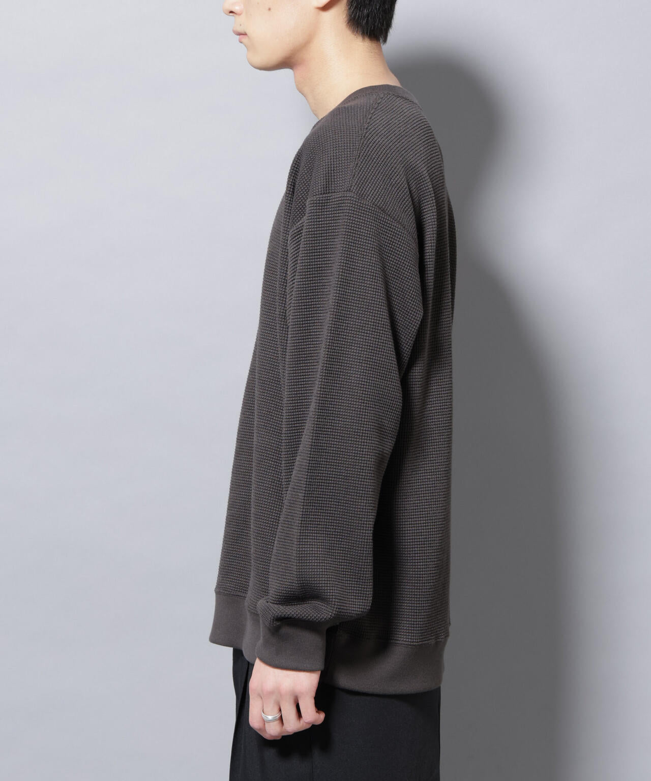 テックワッフルクルーネックTシャツ