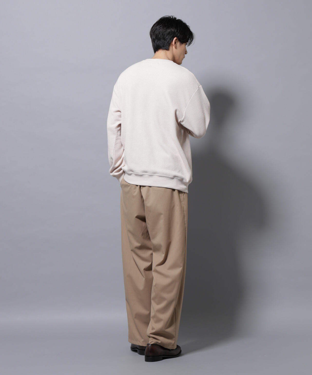 テックワッフルクルーネックTシャツ