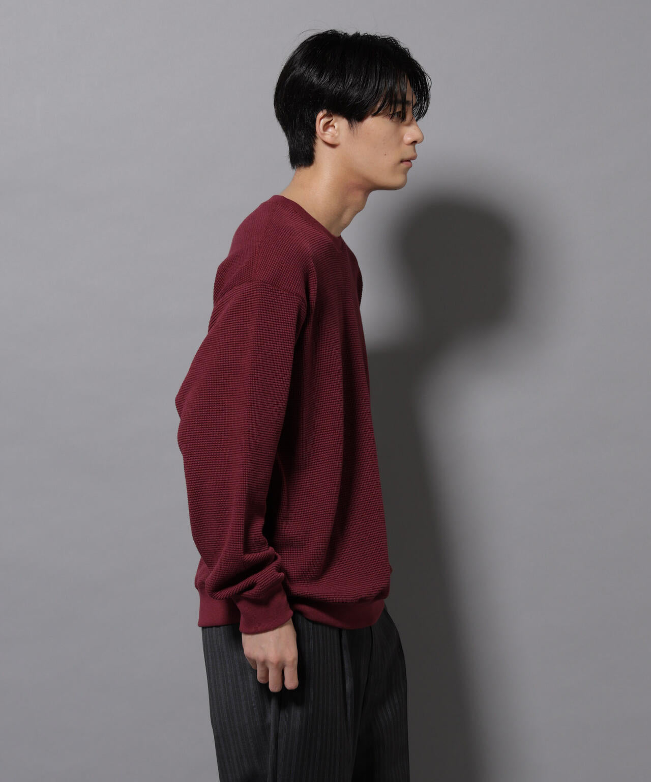 テックワッフルクルーネックTシャツ