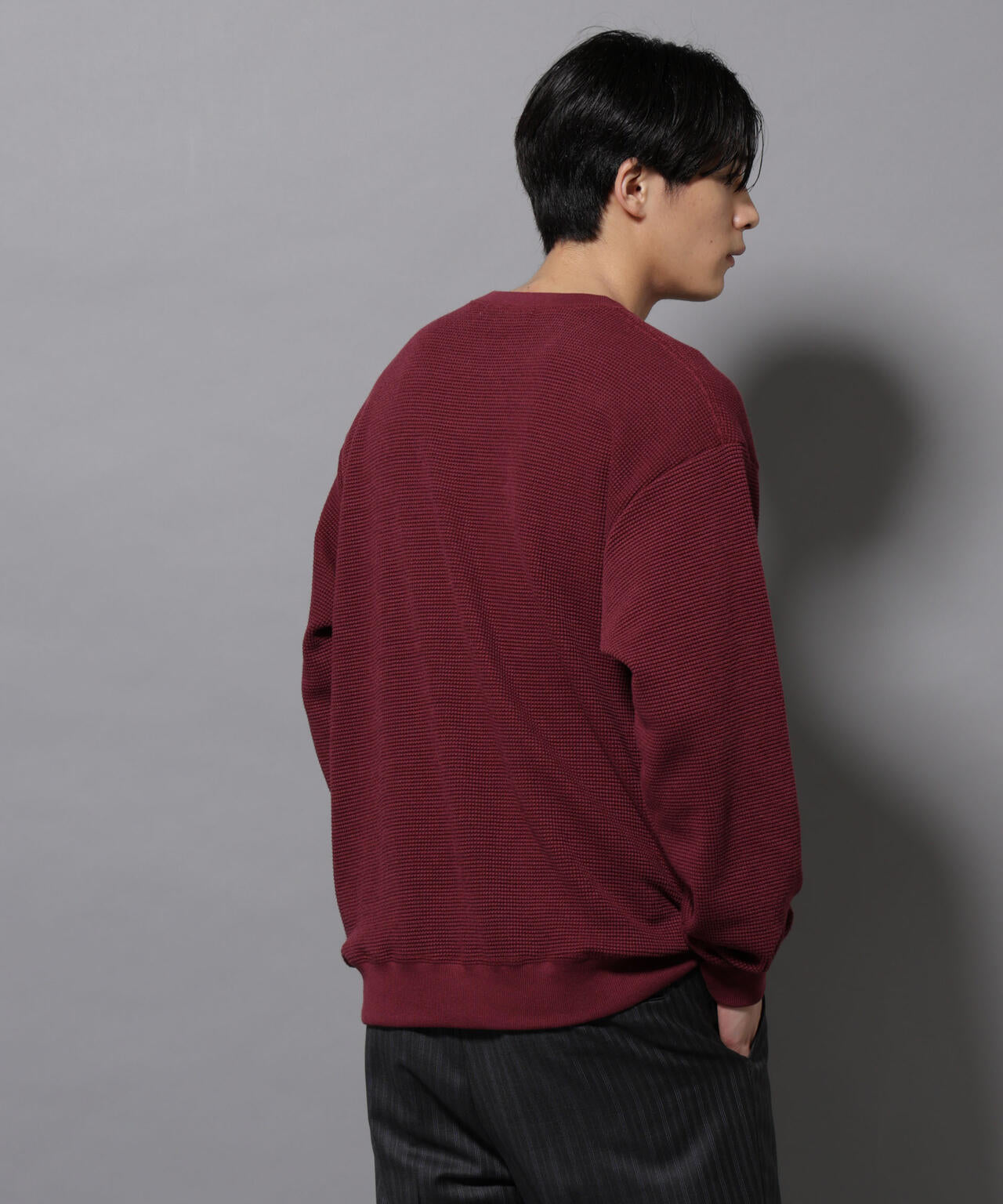 テックワッフルクルーネックTシャツ