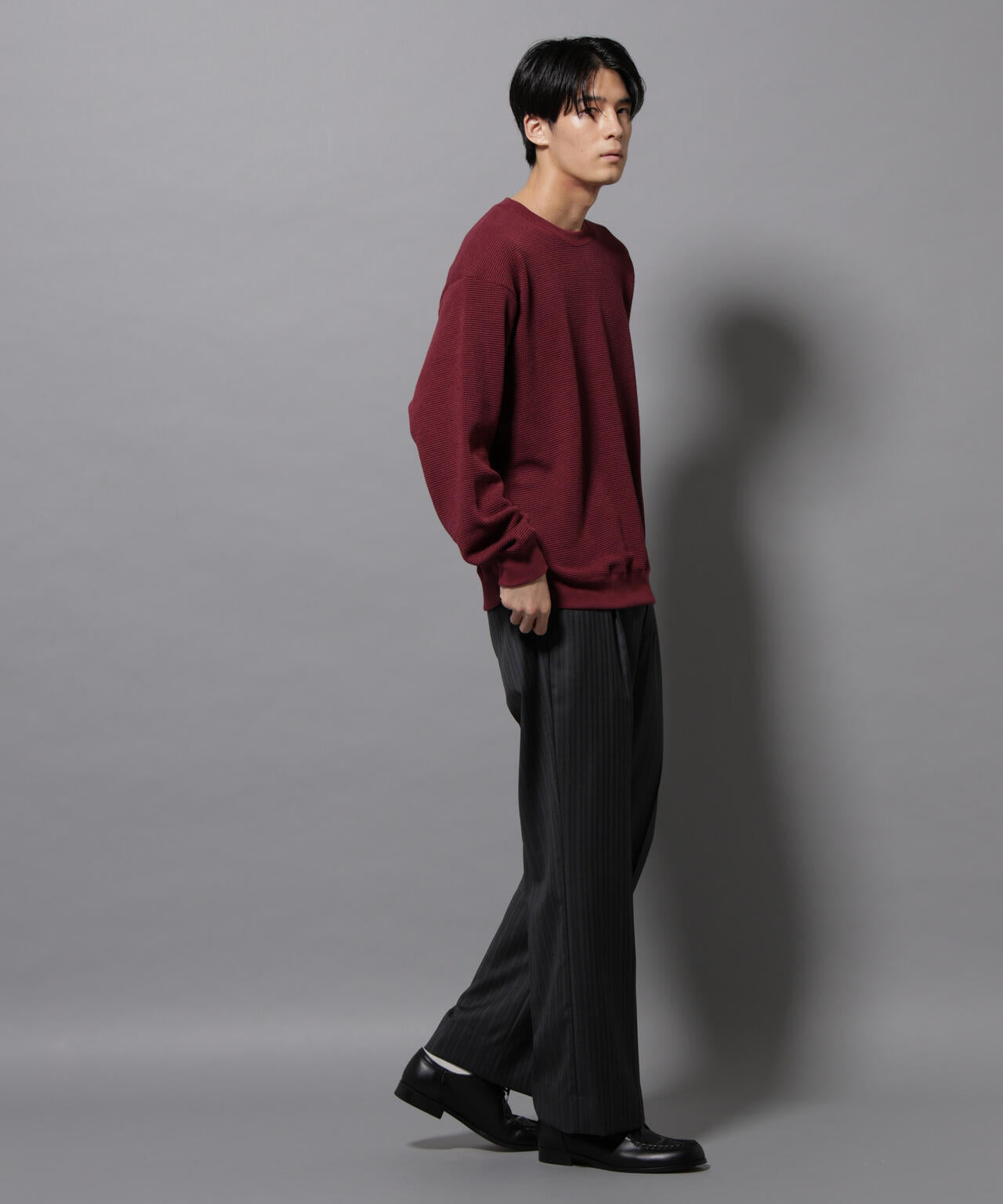 テックワッフルクルーネックTシャツ