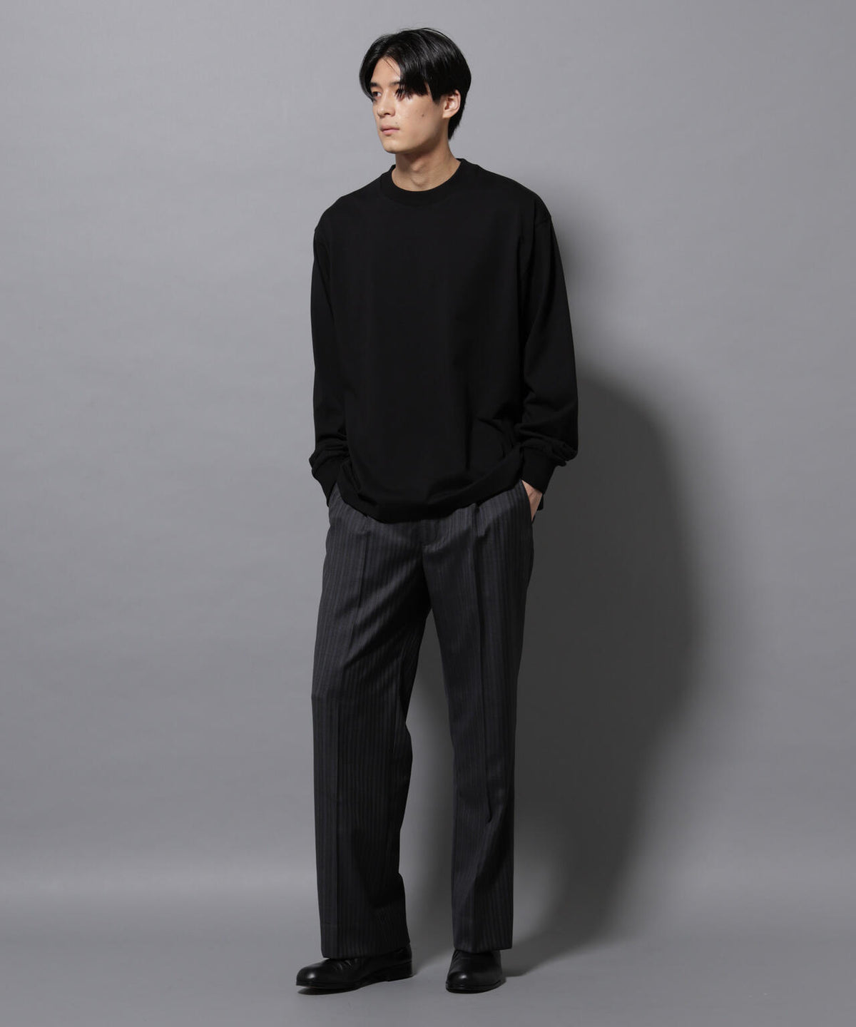 ビックシルエットワンポイントTシャツ 長袖