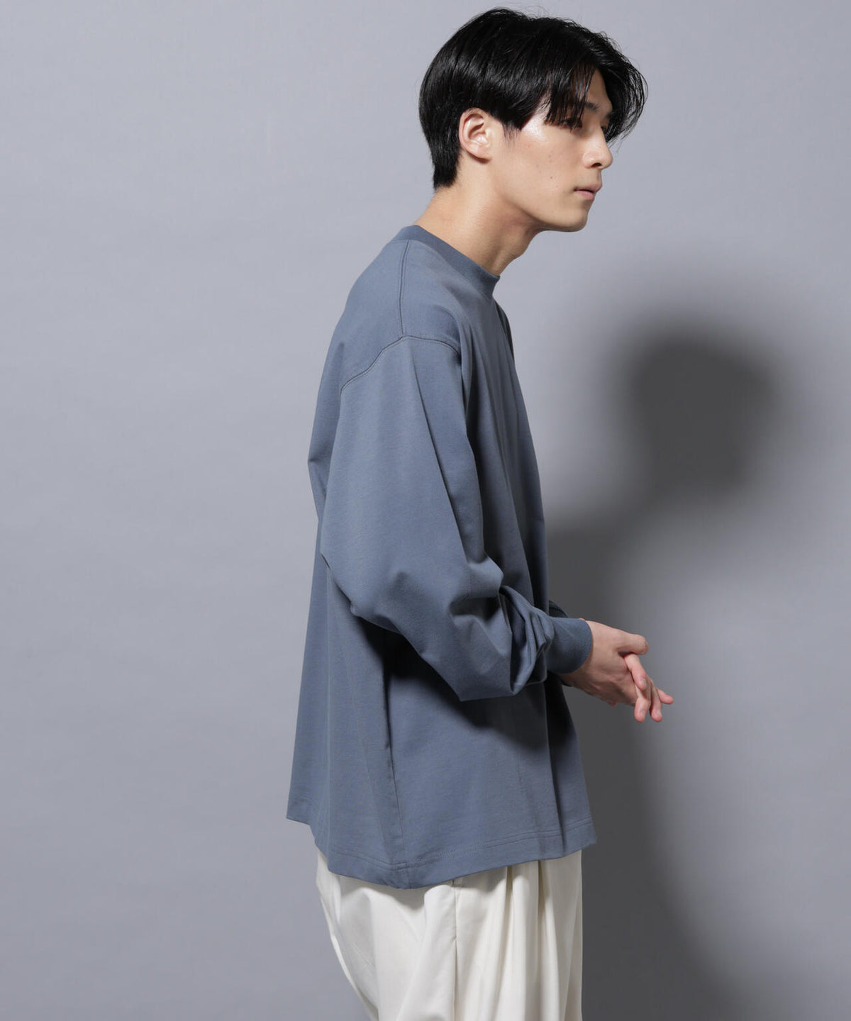 ビックシルエットワンポイントTシャツ 長袖