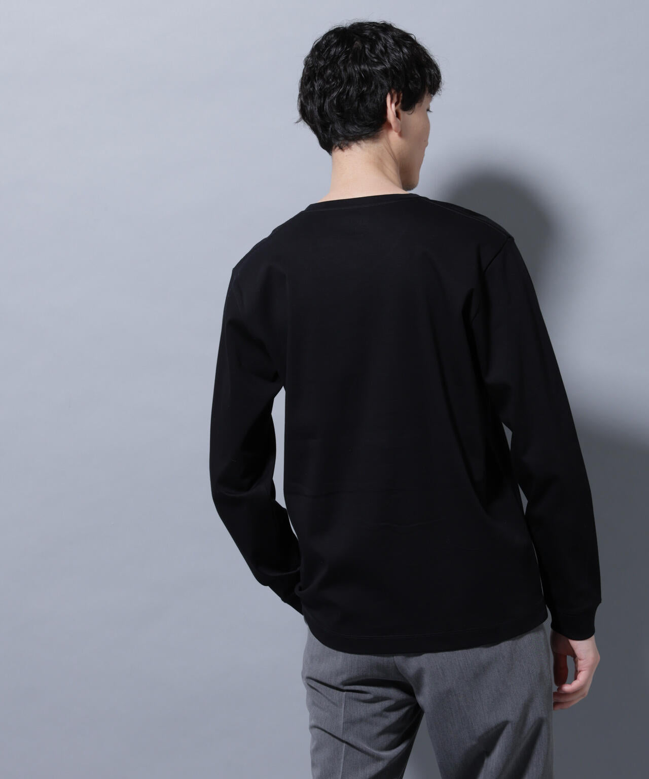 アンチスメルVネックTシャツ 長袖