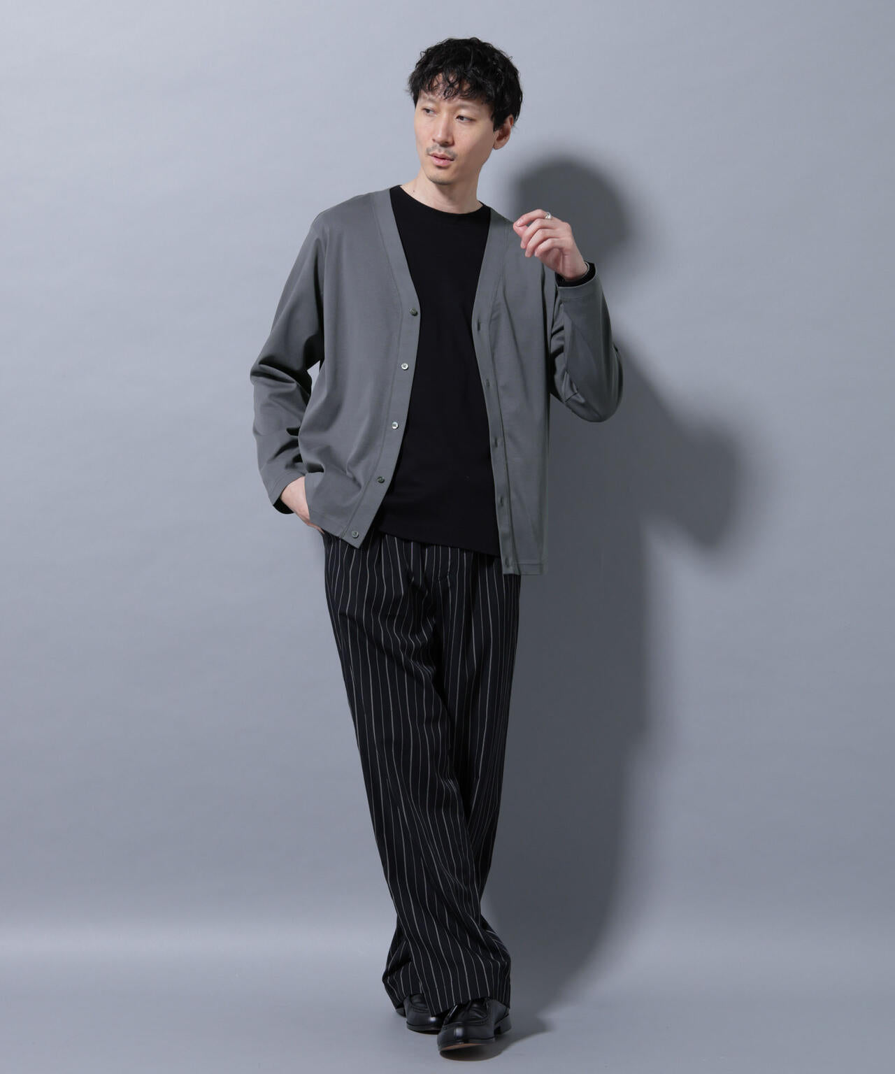 アンチスメルカーディガン 長袖