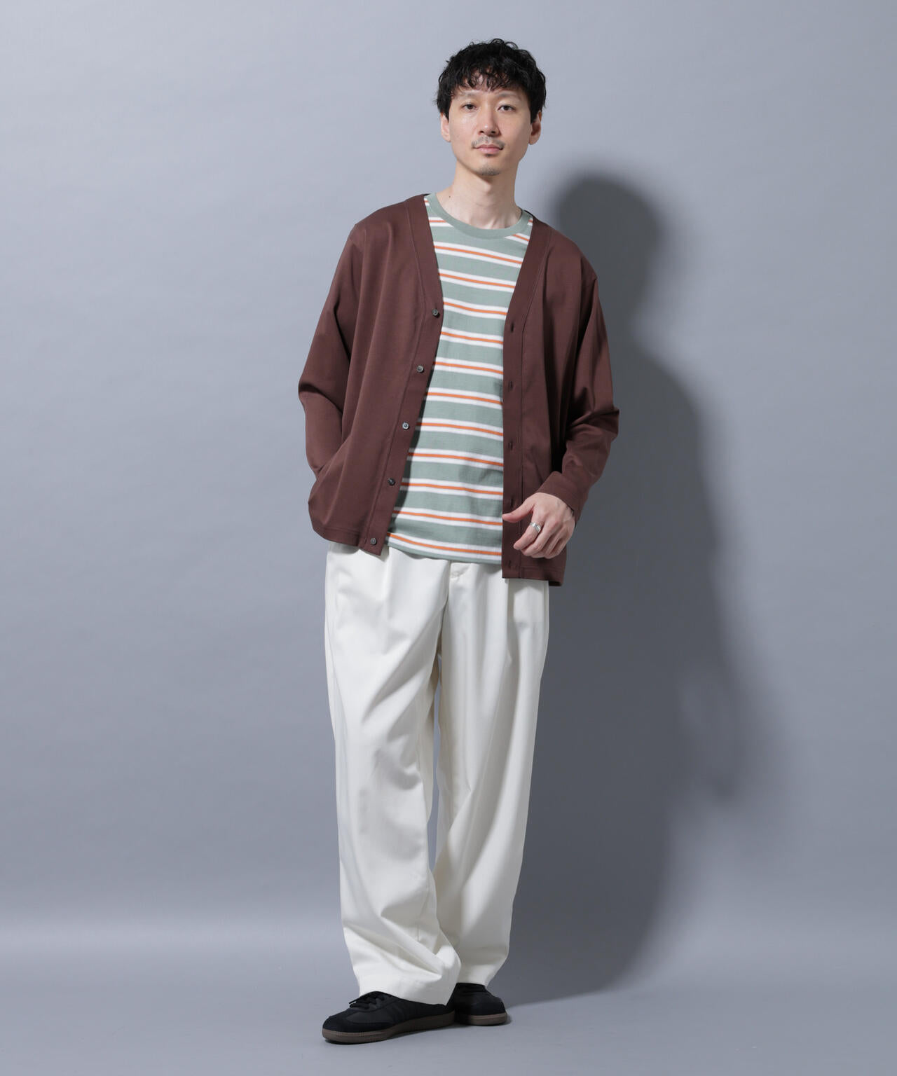 アンチスメルカーディガン 長袖