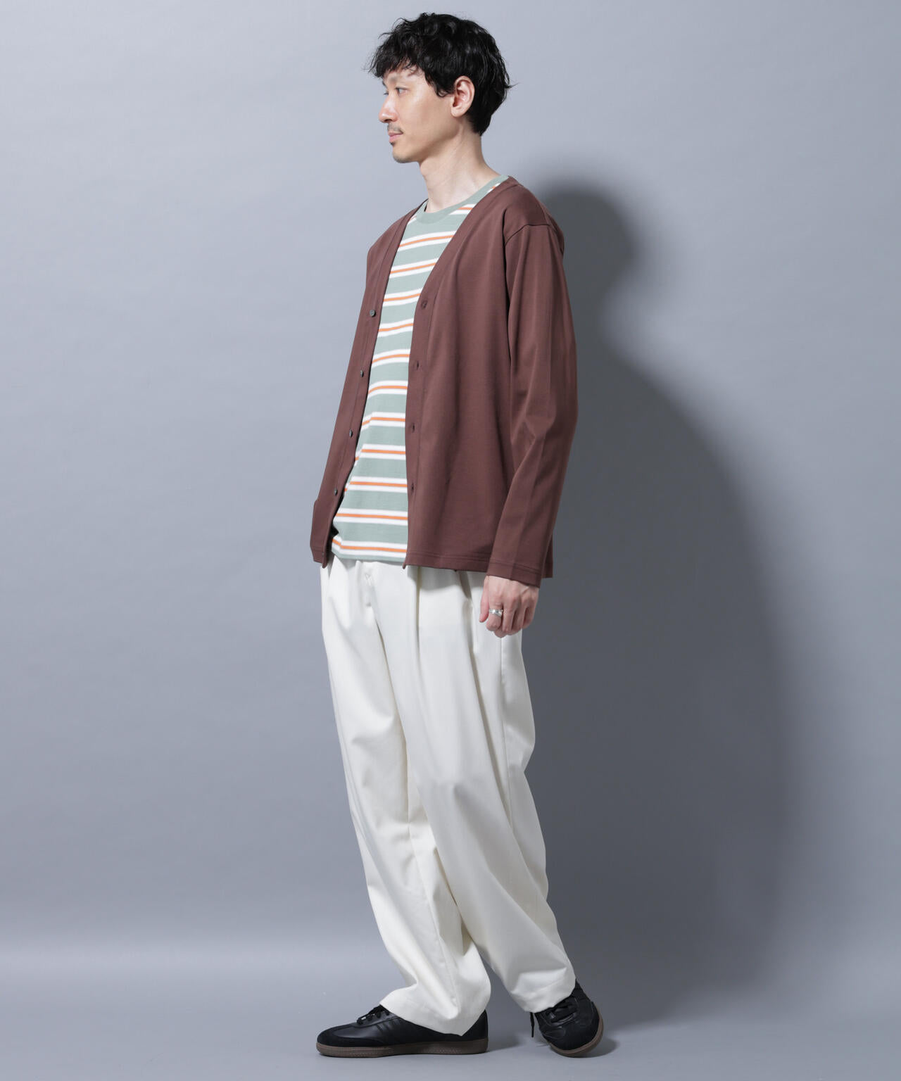 アンチスメルカーディガン 長袖