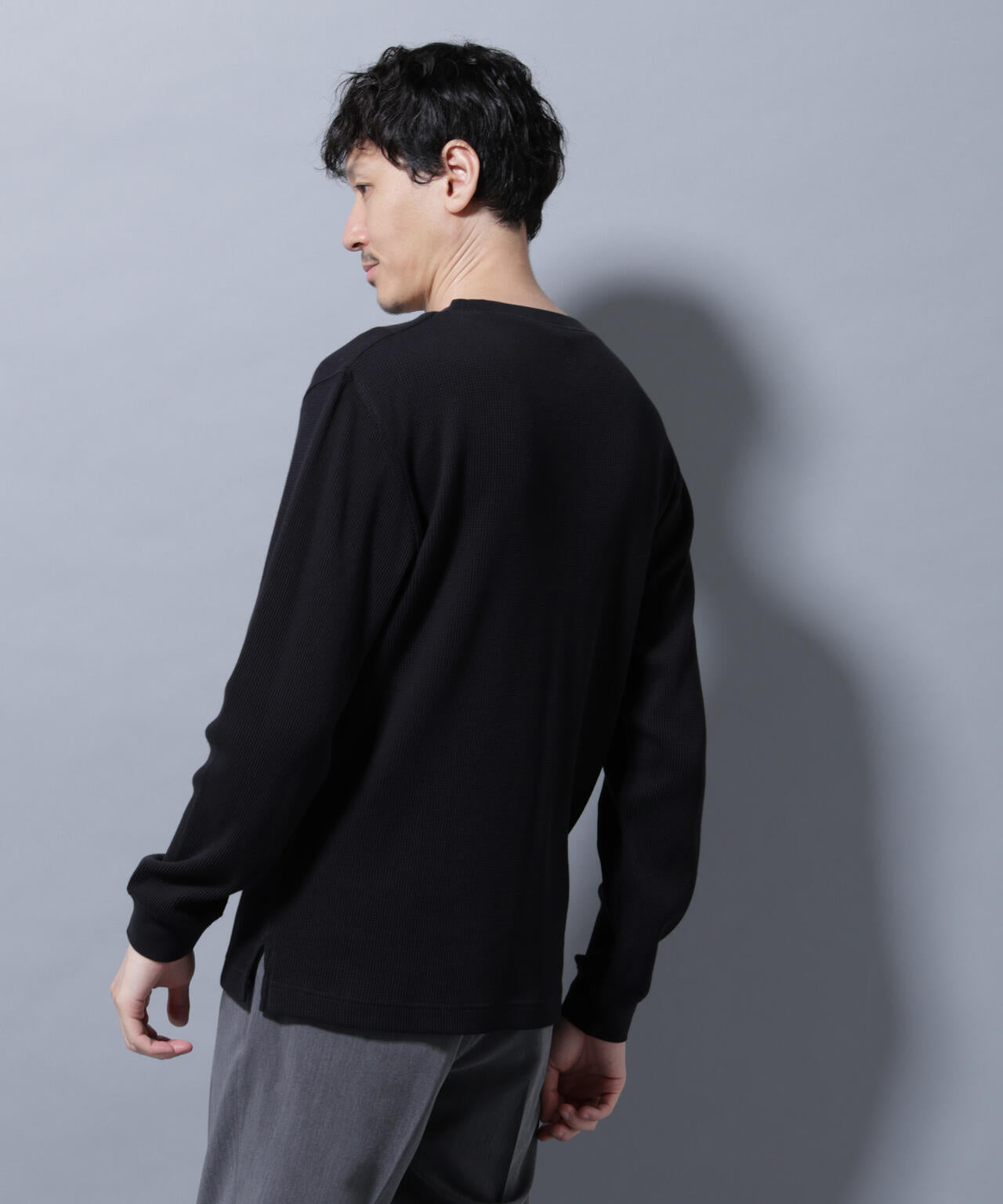アンチスメルワッフルTシャツ 長袖