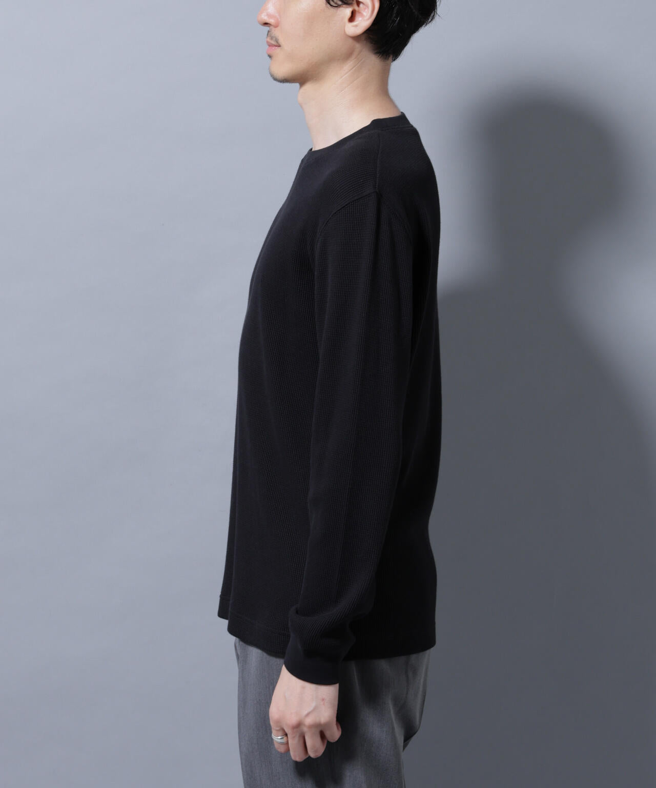 アンチスメルワッフルTシャツ 長袖