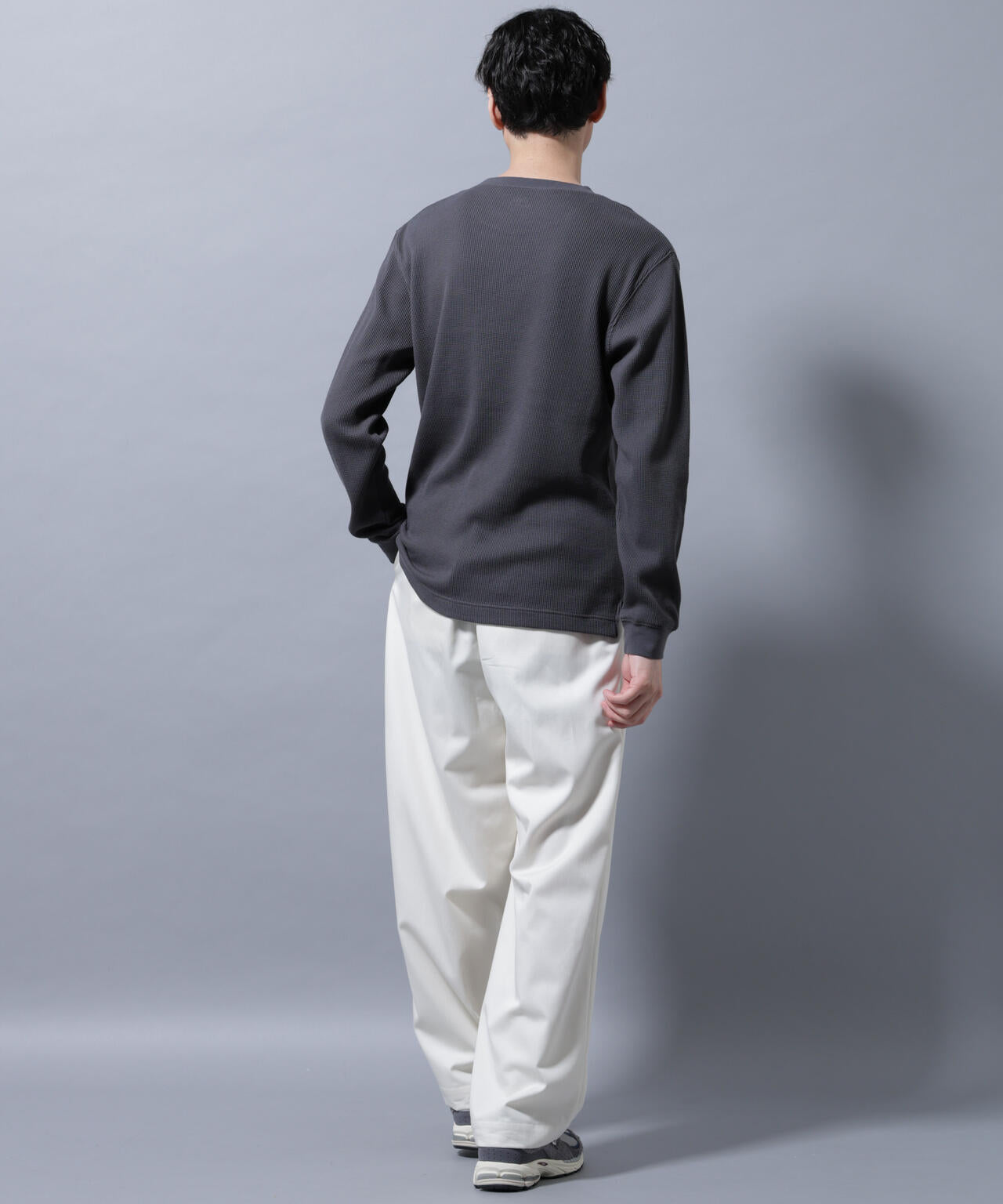 アンチスメルワッフルTシャツ 長袖