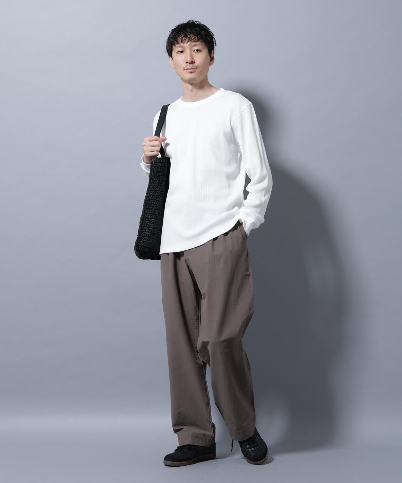 アンチスメルワッフルTシャツ 長袖