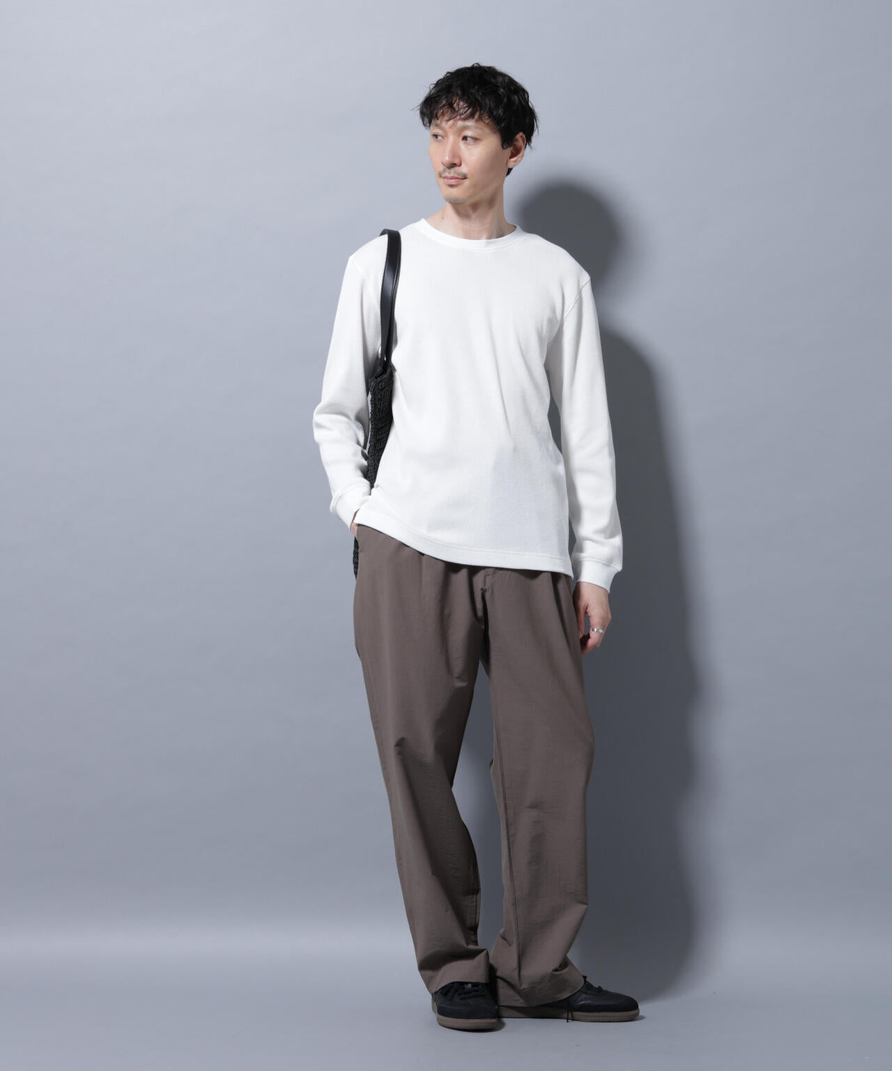 アンチスメルワッフルTシャツ 長袖