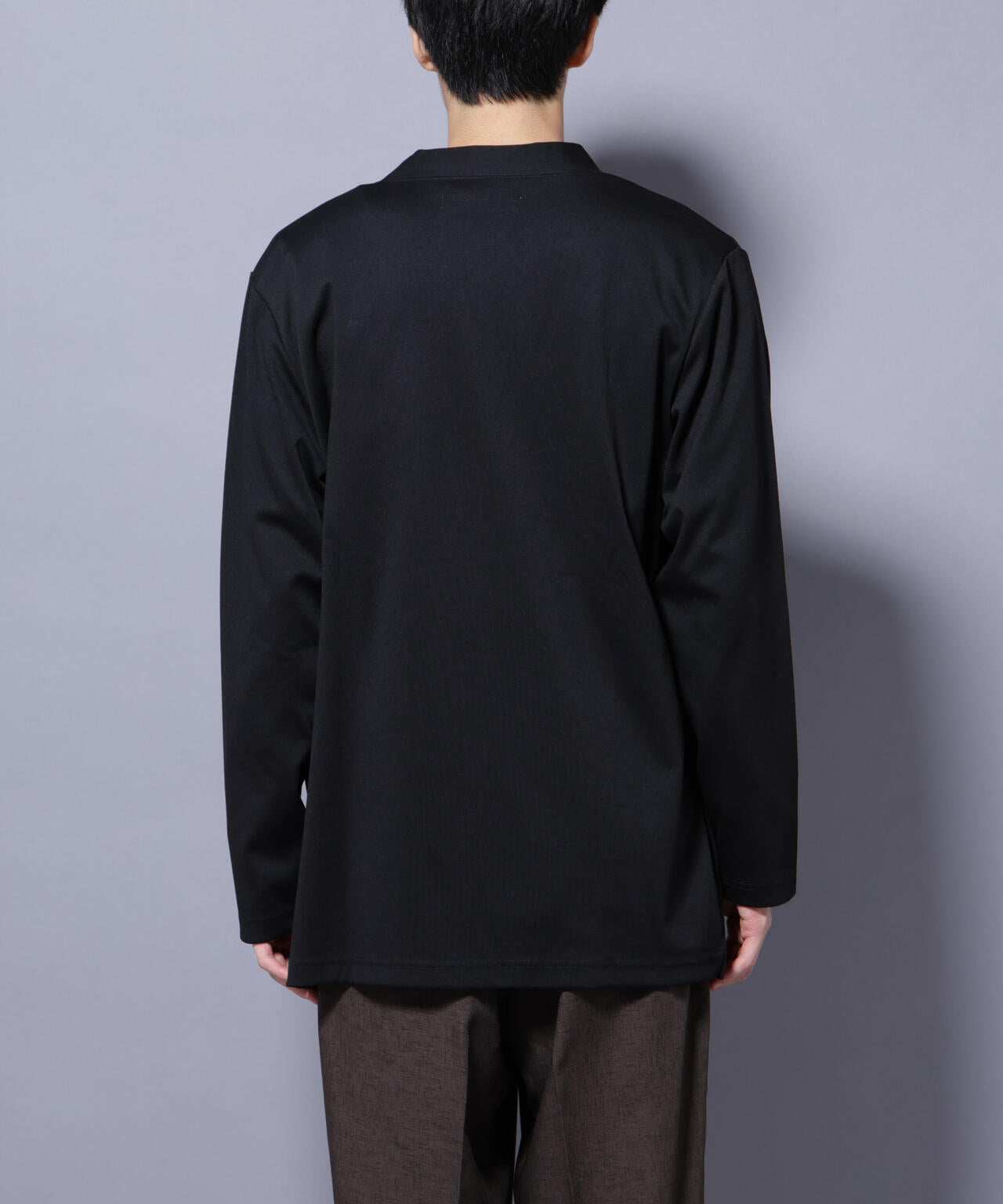 ダブルジャージー着流しカーディガン