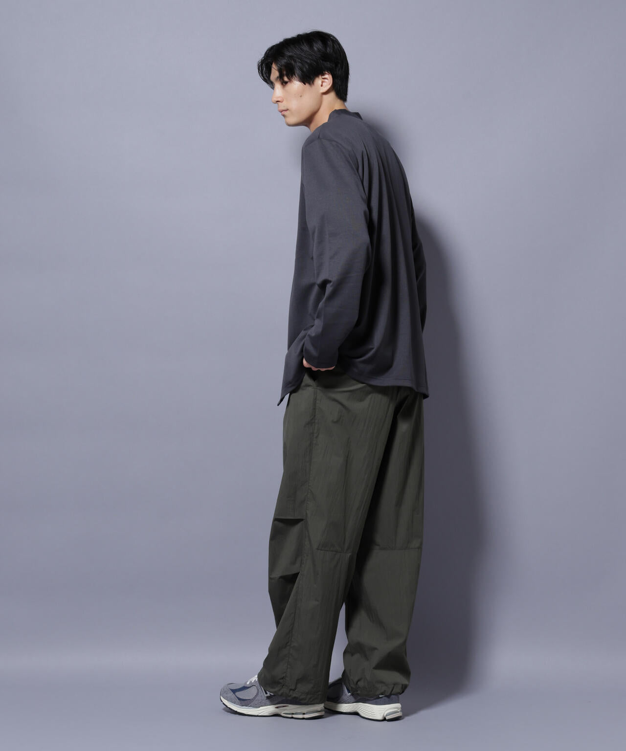 ダブルジャージー着流しカーディガン