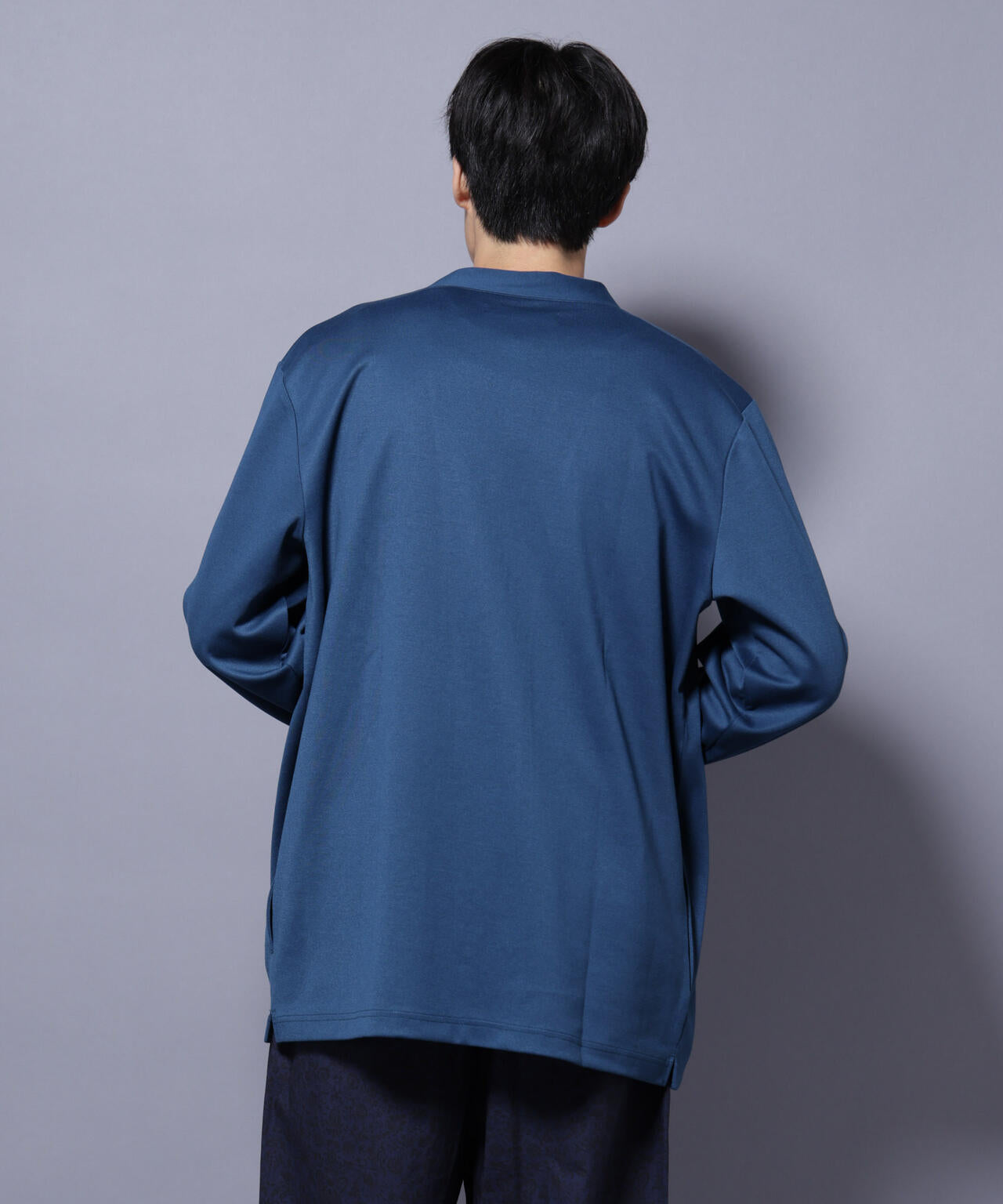 ダブルジャージー着流しカーディガン