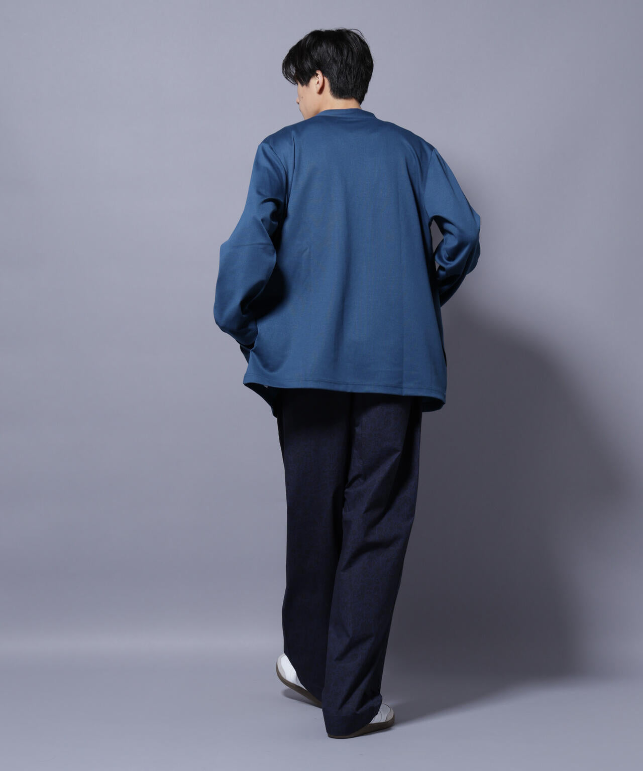 ダブルジャージー着流しカーディガン