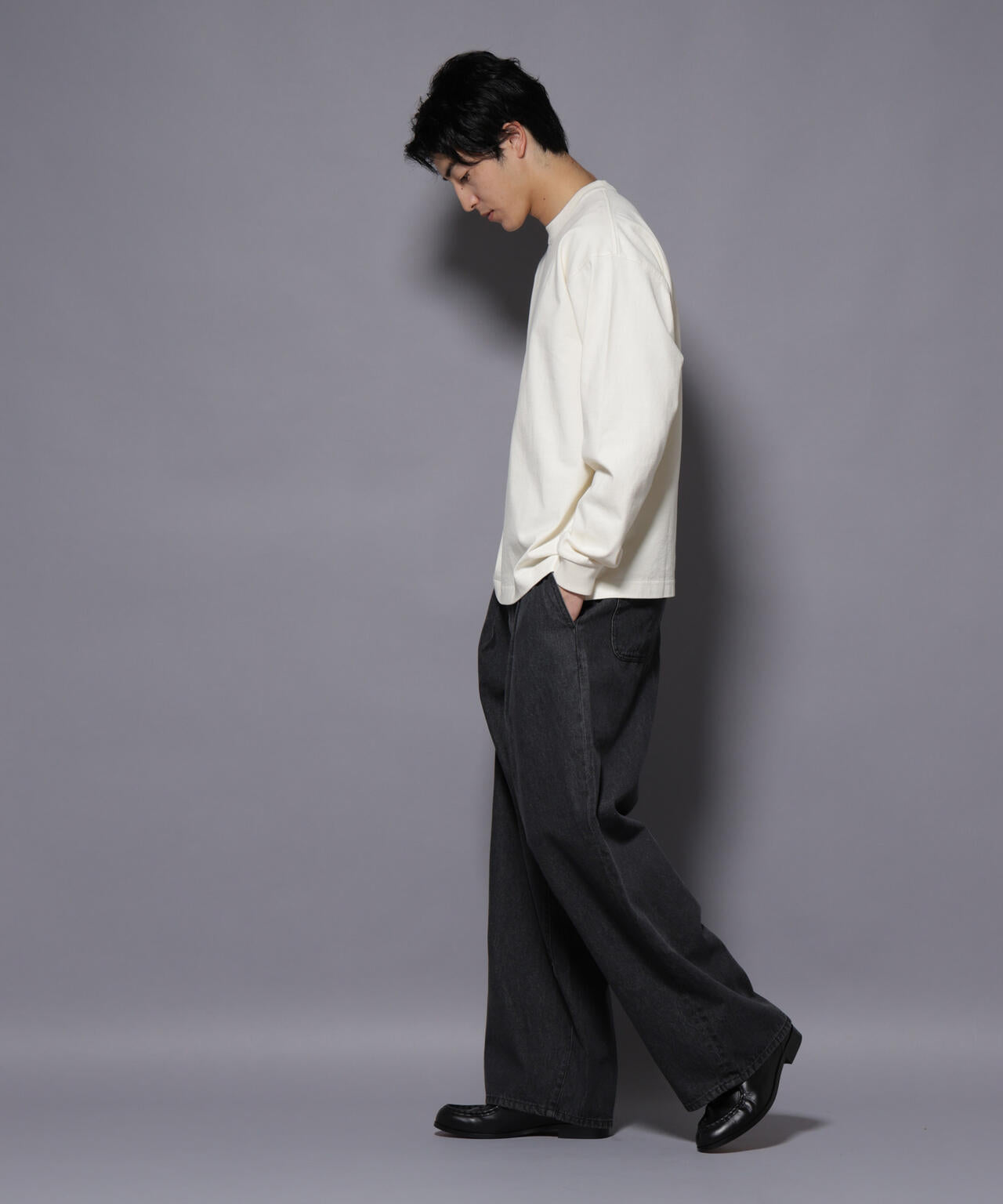 ヘビーオンスワイドプルオーバー 長袖