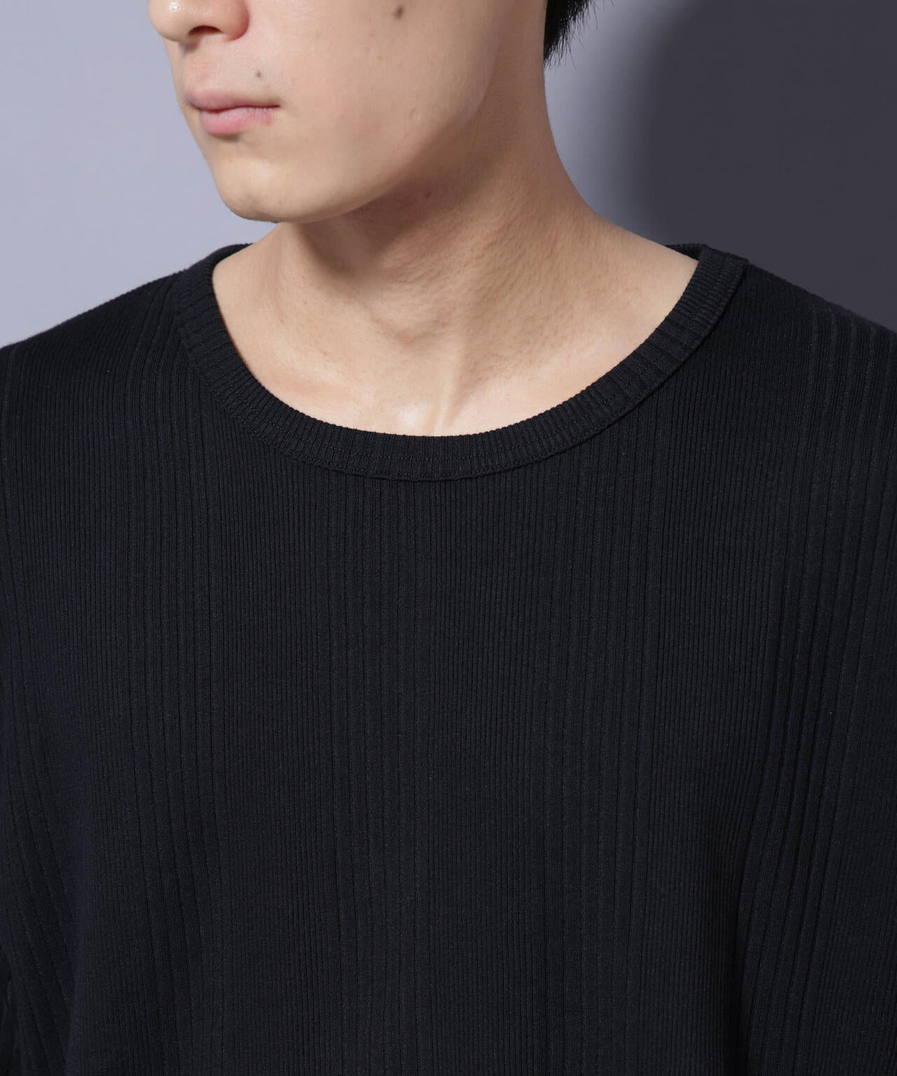 NORMANBROS/NORMANBROS別注 テレコUネックTシャツ 半袖