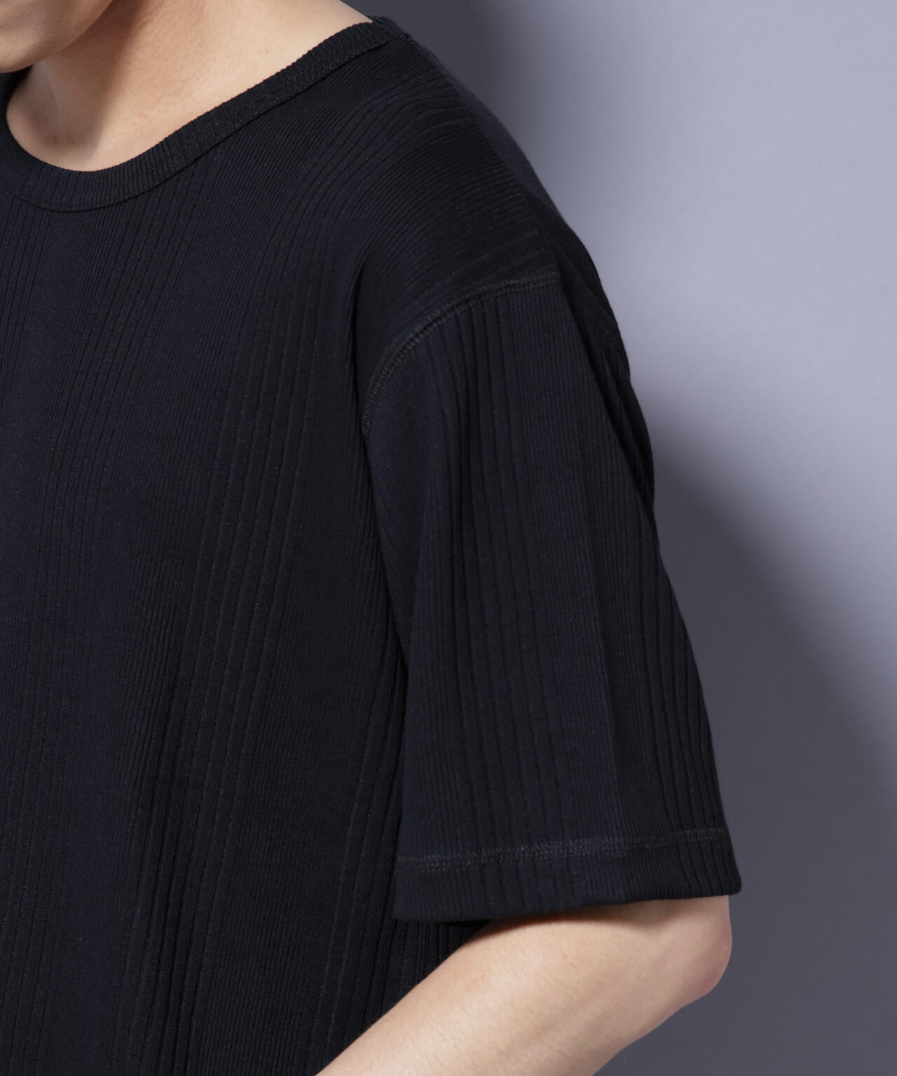 NORMANBROS/NORMANBROS別注 テレコUネックTシャツ 半袖