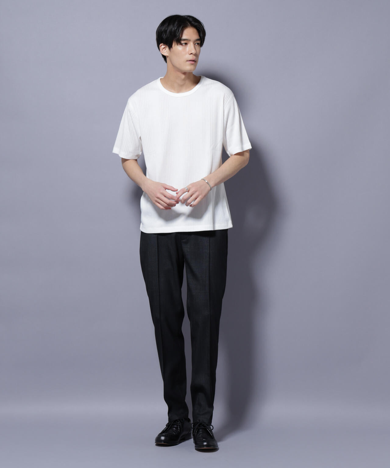 NORMANBROS/NORMANBROS別注 テレコUネックTシャツ 半袖