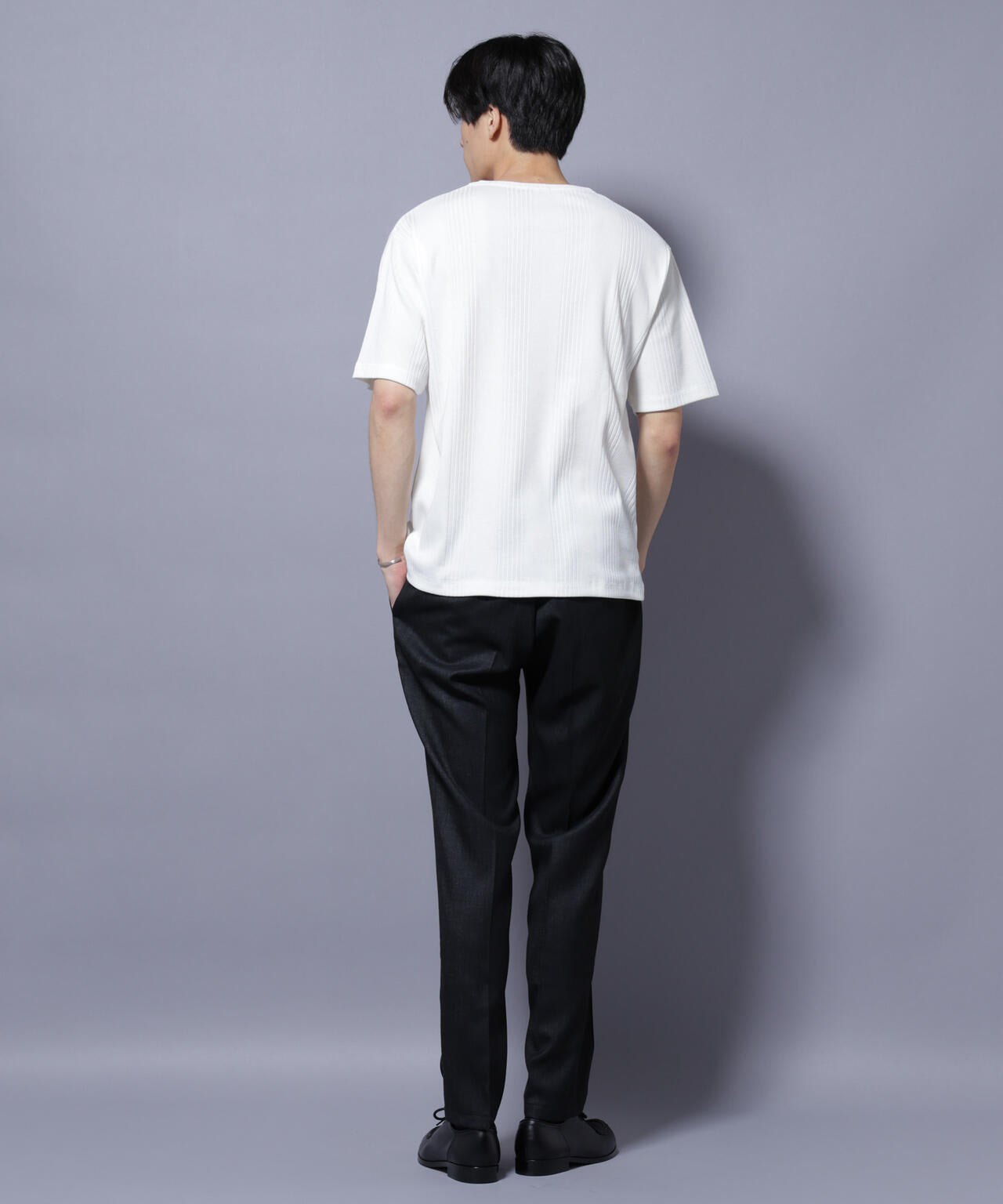 NORMANBROS/NORMANBROS別注 テレコUネックTシャツ 半袖