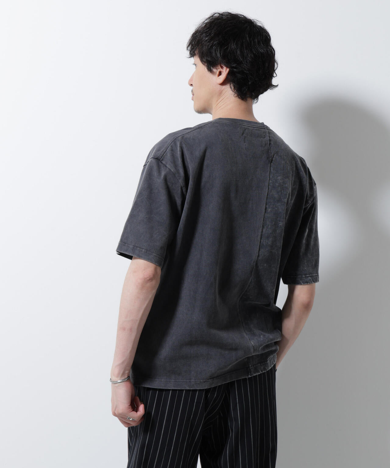「A-C-Z」2トーンピグメントTシャツ 半袖
