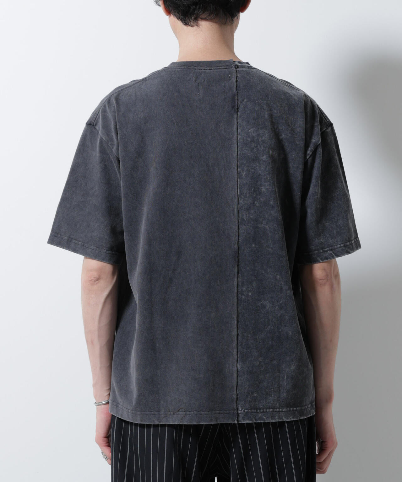 「A-C-Z」2トーンピグメントTシャツ 半袖