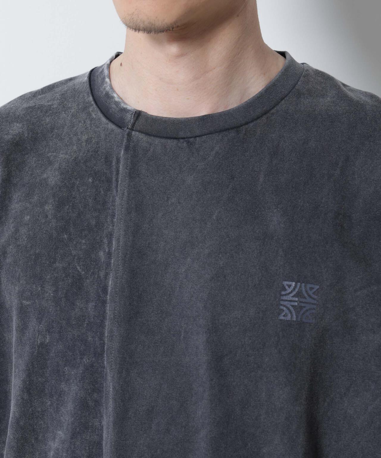 「A-C-Z」2トーンピグメントTシャツ 半袖
