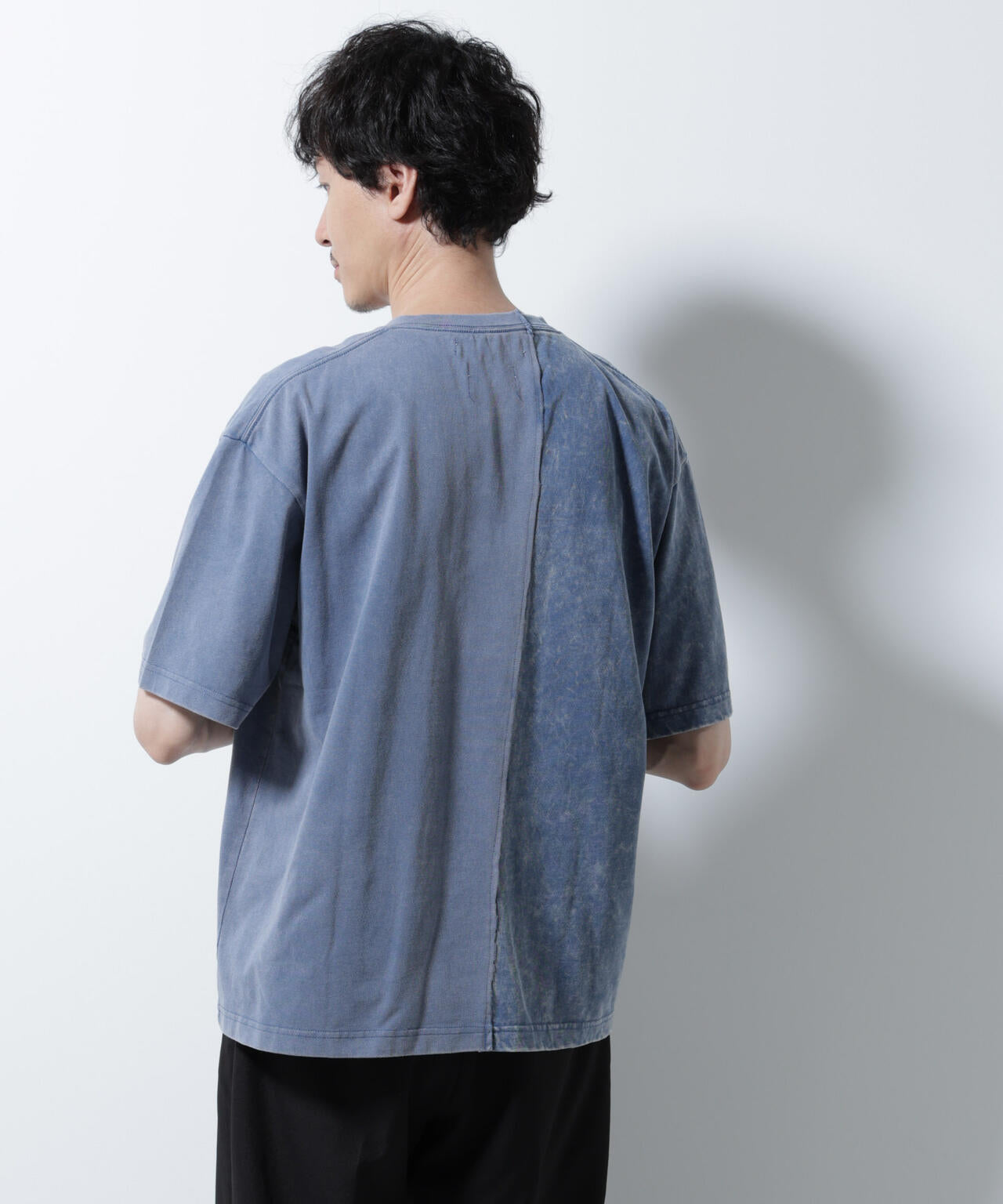 「A-C-Z」2トーンピグメントTシャツ 半袖