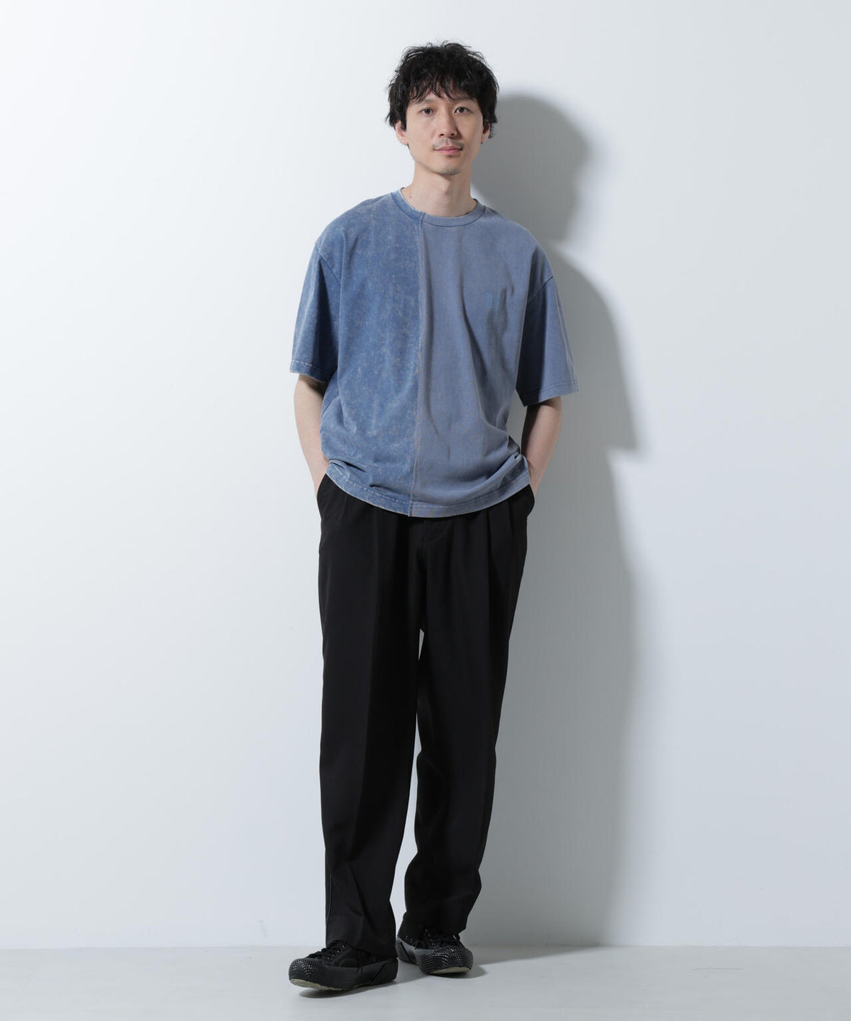 「A-C-Z」2トーンピグメントTシャツ 半袖