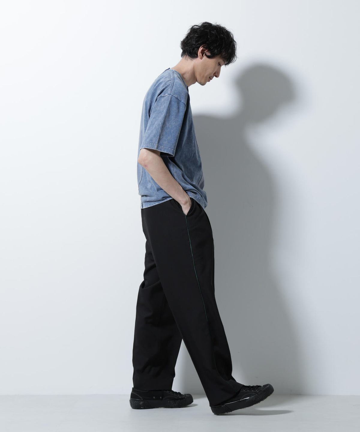 「A-C-Z」2トーンピグメントTシャツ 半袖