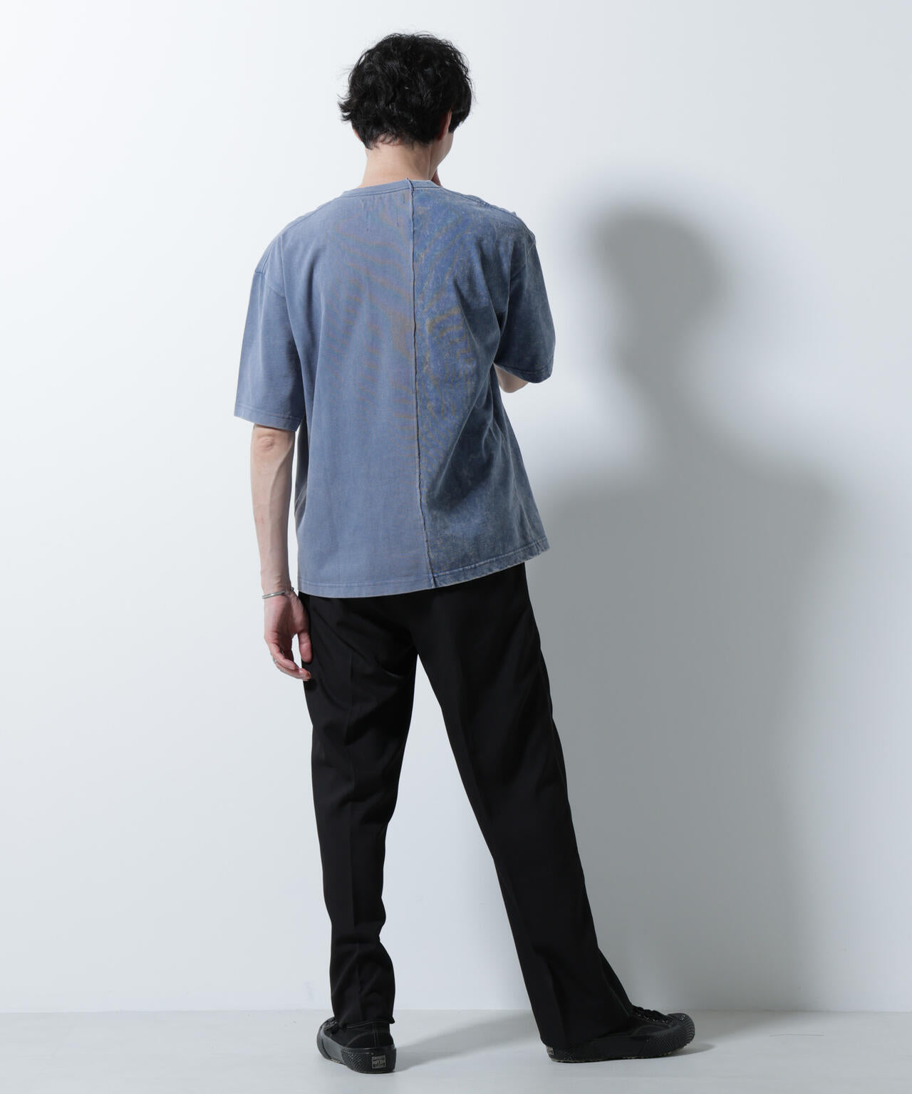 「A-C-Z」2トーンピグメントTシャツ 半袖