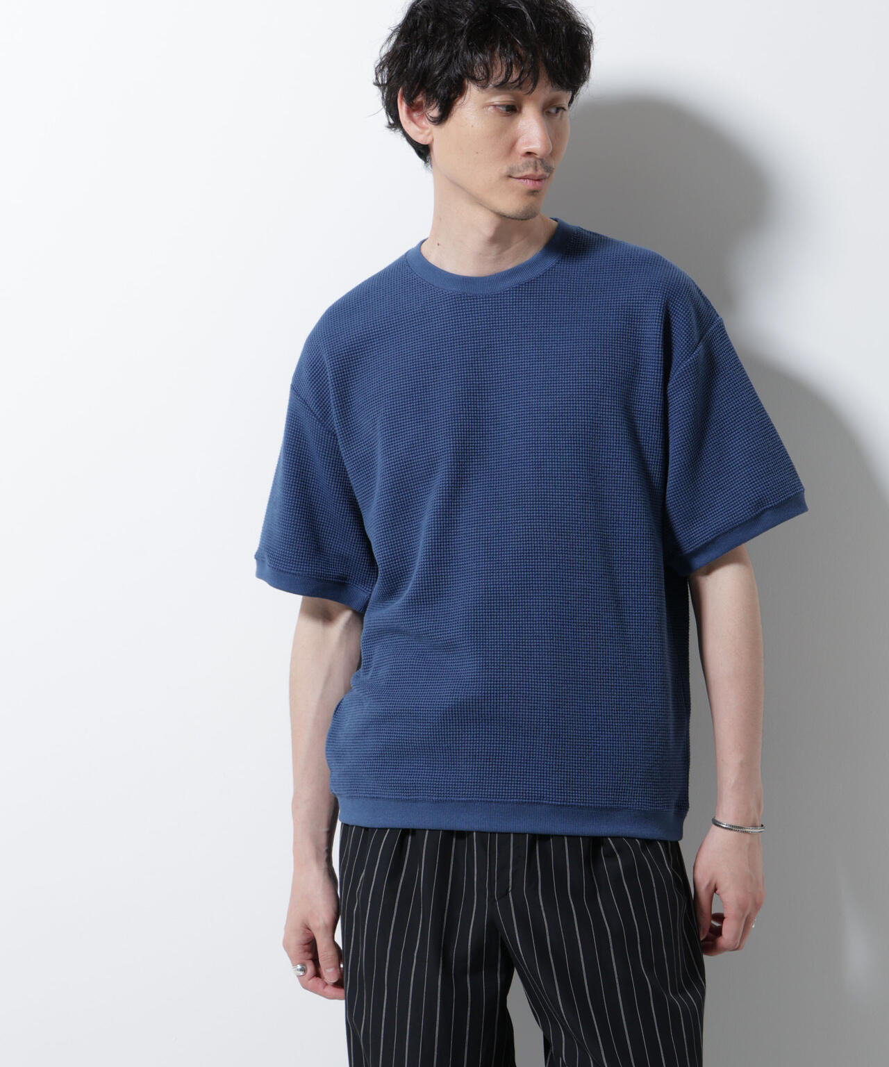 テックワッフルクルーネックTシャツ 半袖
