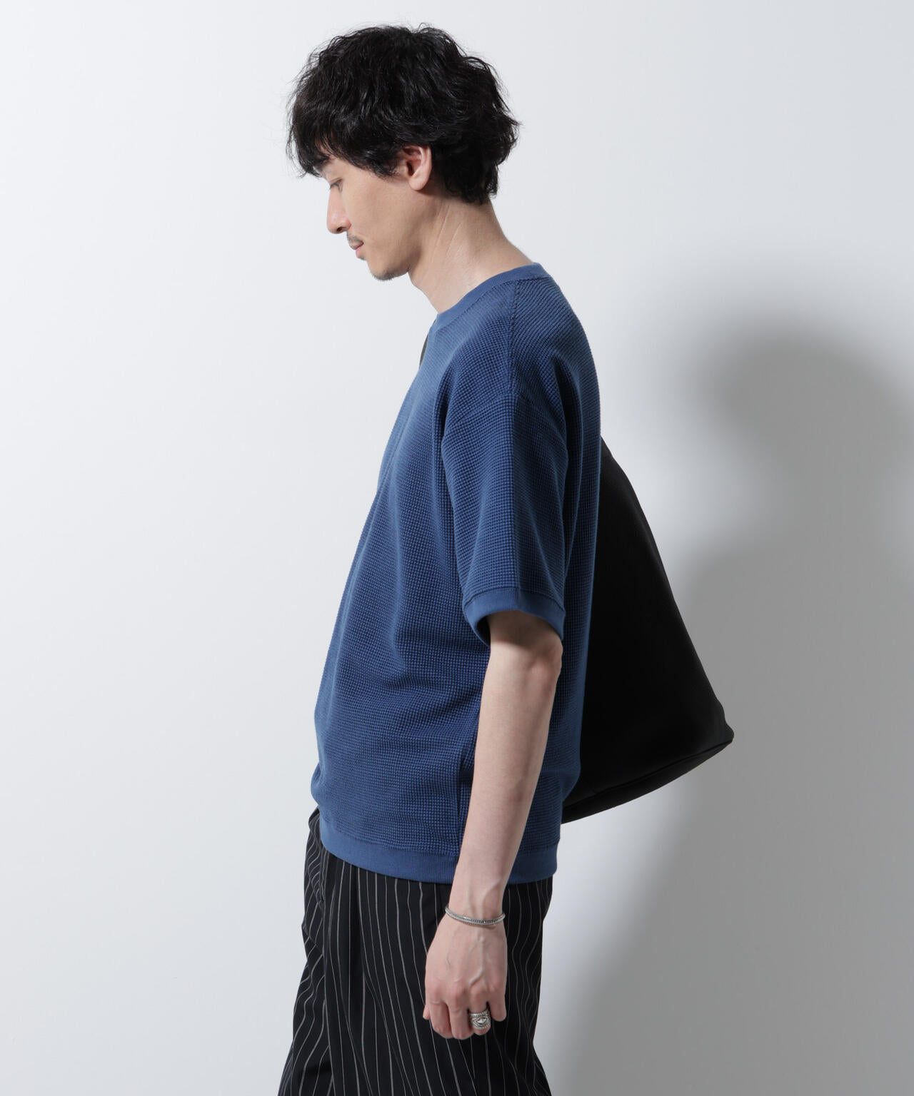 テックワッフルクルーネックTシャツ 半袖