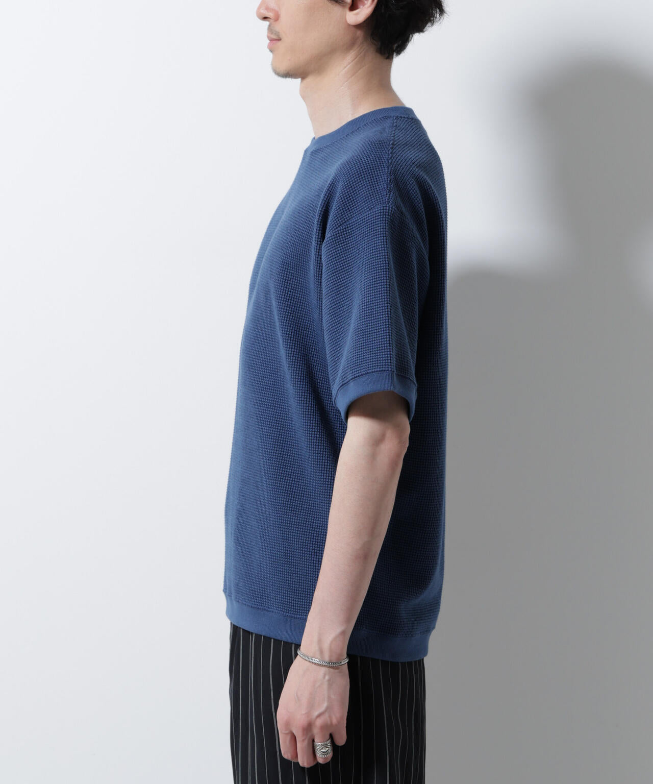テックワッフルクルーネックTシャツ 半袖