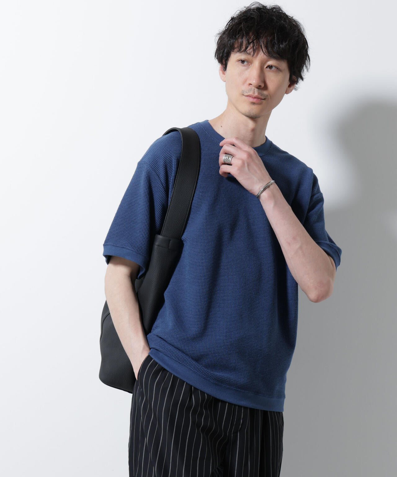 テックワッフルクルーネックTシャツ 半袖