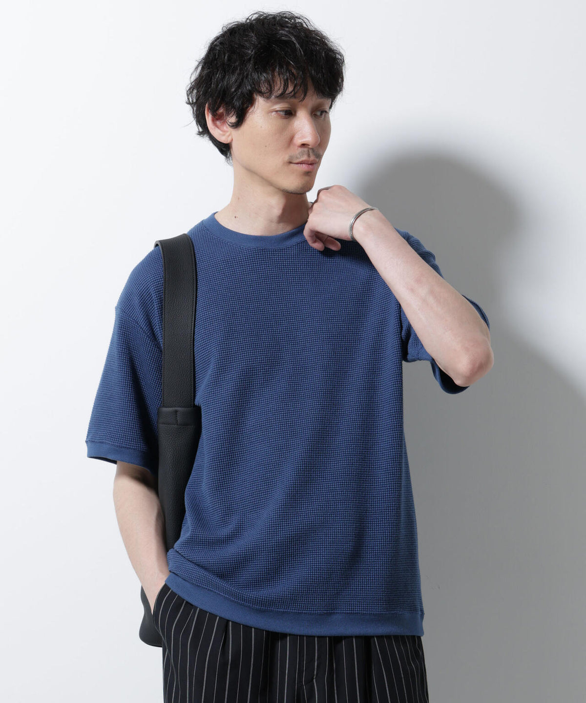 テックワッフルクルーネックTシャツ 半袖