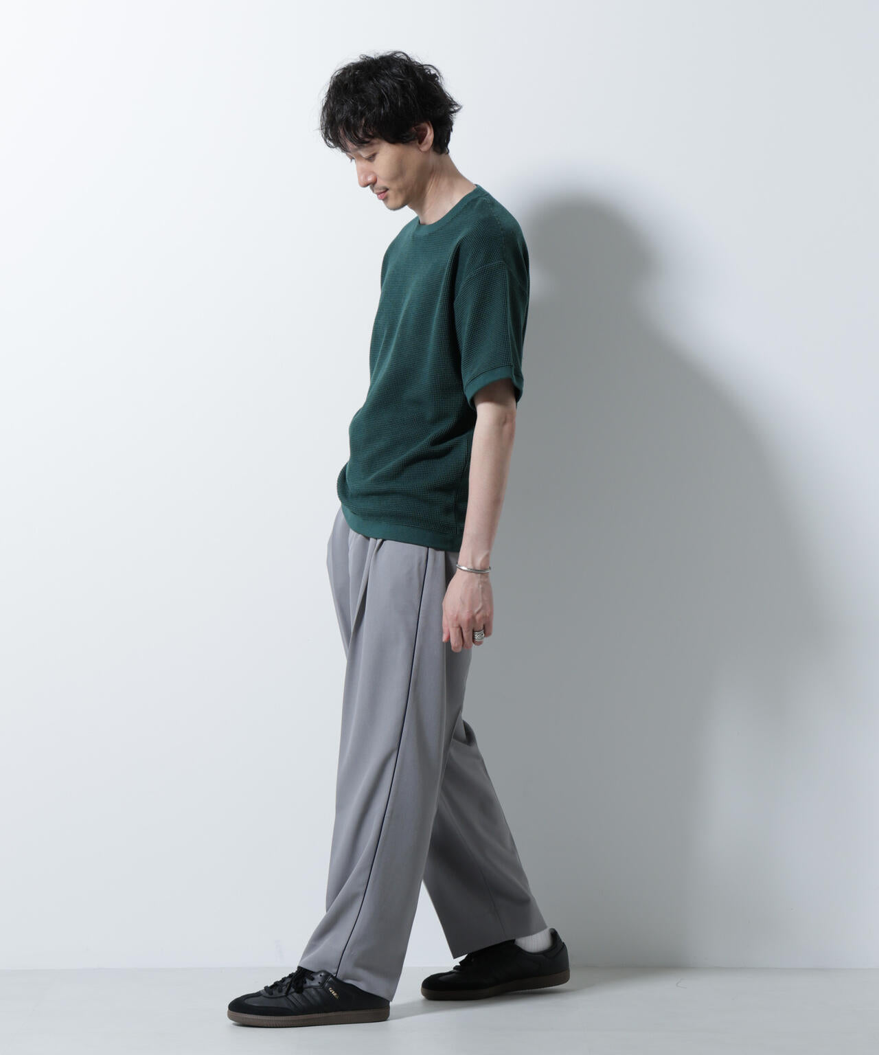 テックワッフルクルーネックTシャツ 半袖