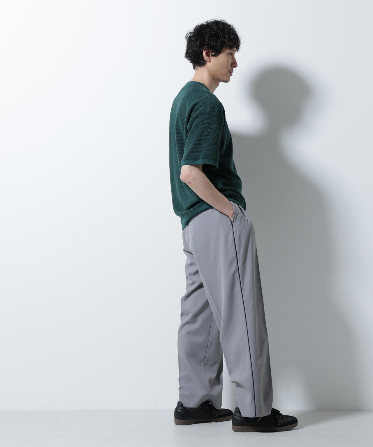 テックワッフルクルーネックTシャツ 半袖