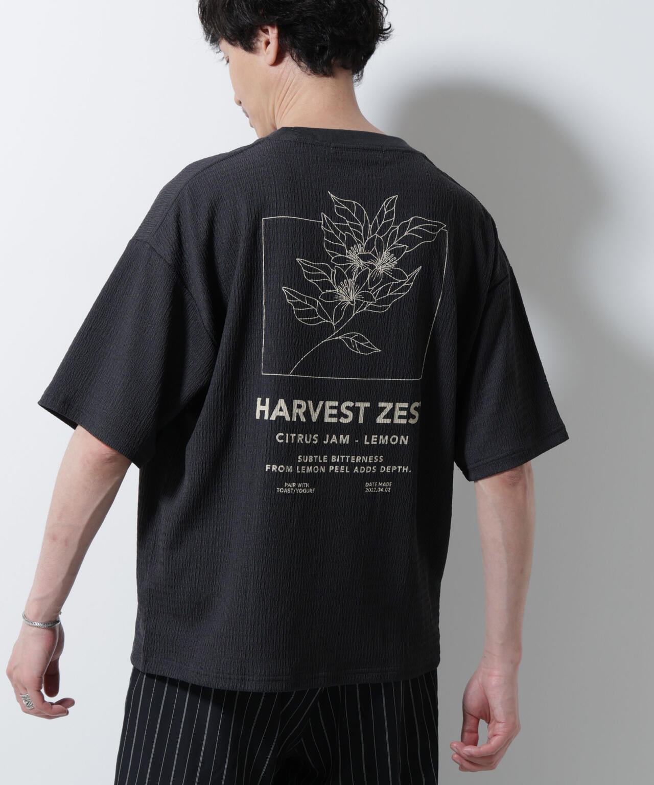 楊柳プリントTシャツ 半袖